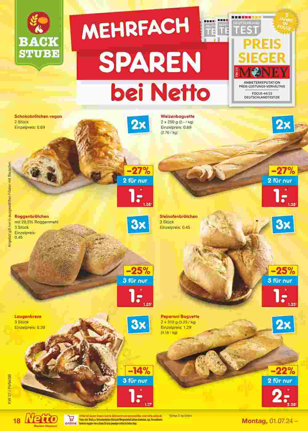 Netto Marken-Discount Prospekt (ab 01.07.2024) zum Blättern - Seite 22