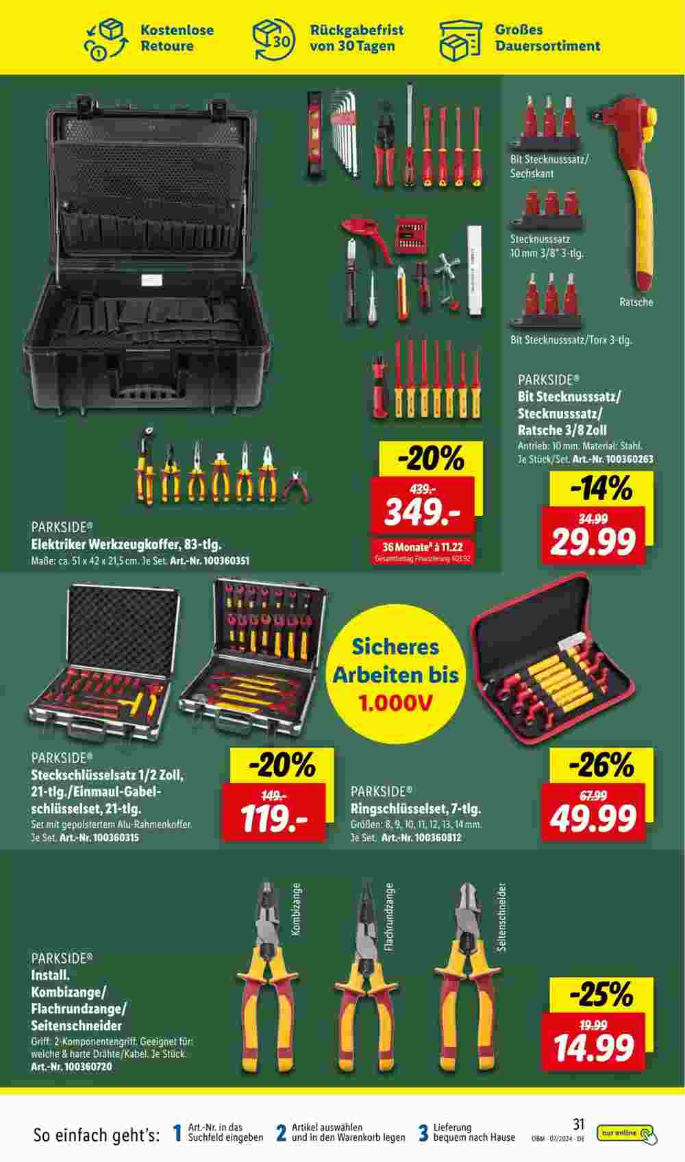 Lidl Prospekt (ab 01.07.2024) zum Blättern - Seite 31