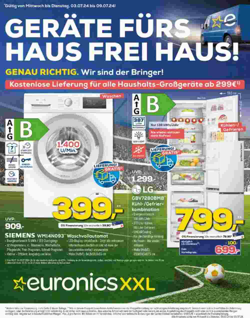 Euronics Prospekt (ab 03.07.2024) zum Blättern - Seite 1