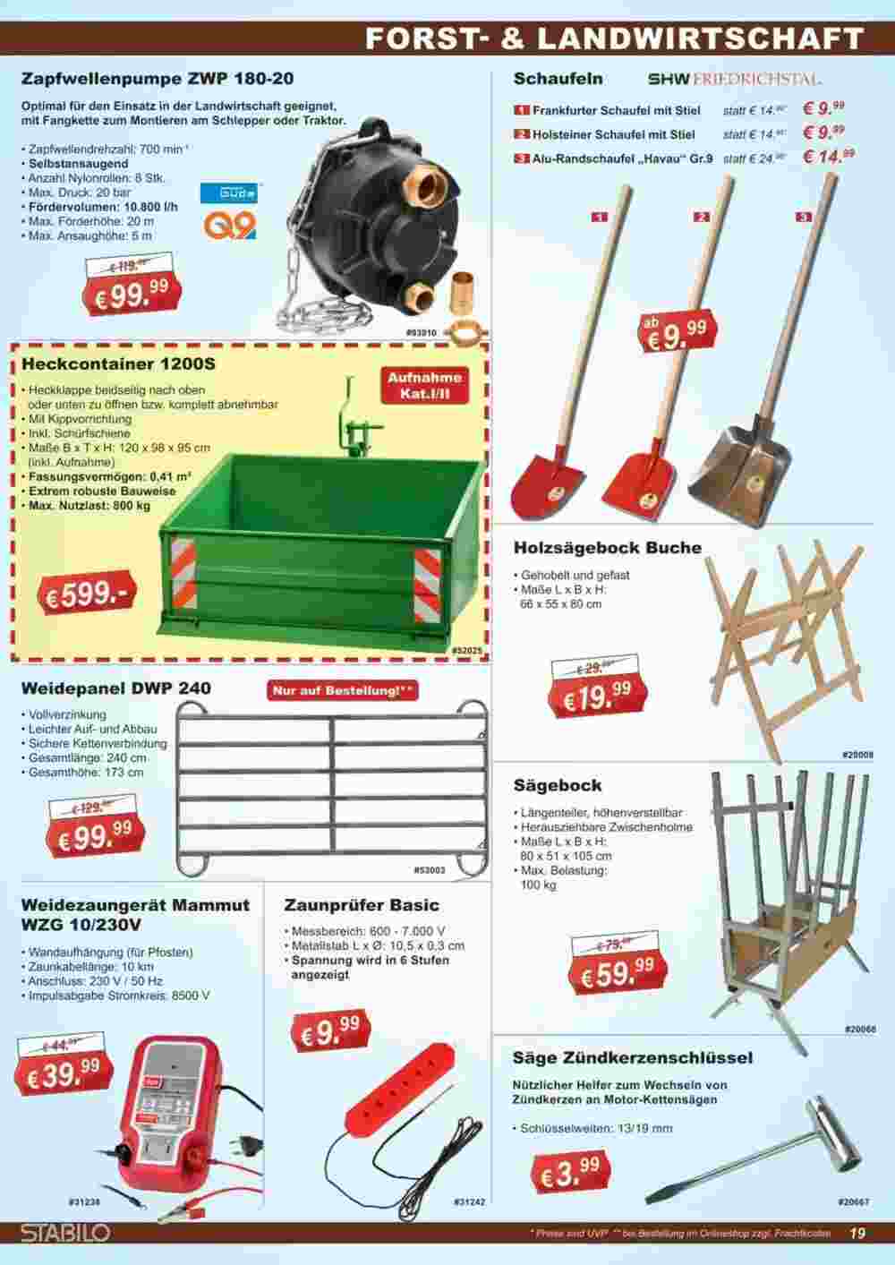 Stabilo Fachmarkt Prospekt (ab 05.07.2024) zum Blättern - Seite 19