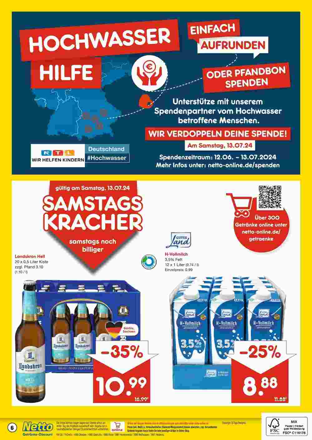 Netto Getränke Discount Prospekt (ab 07.07.2024) zum Blättern - Seite 6