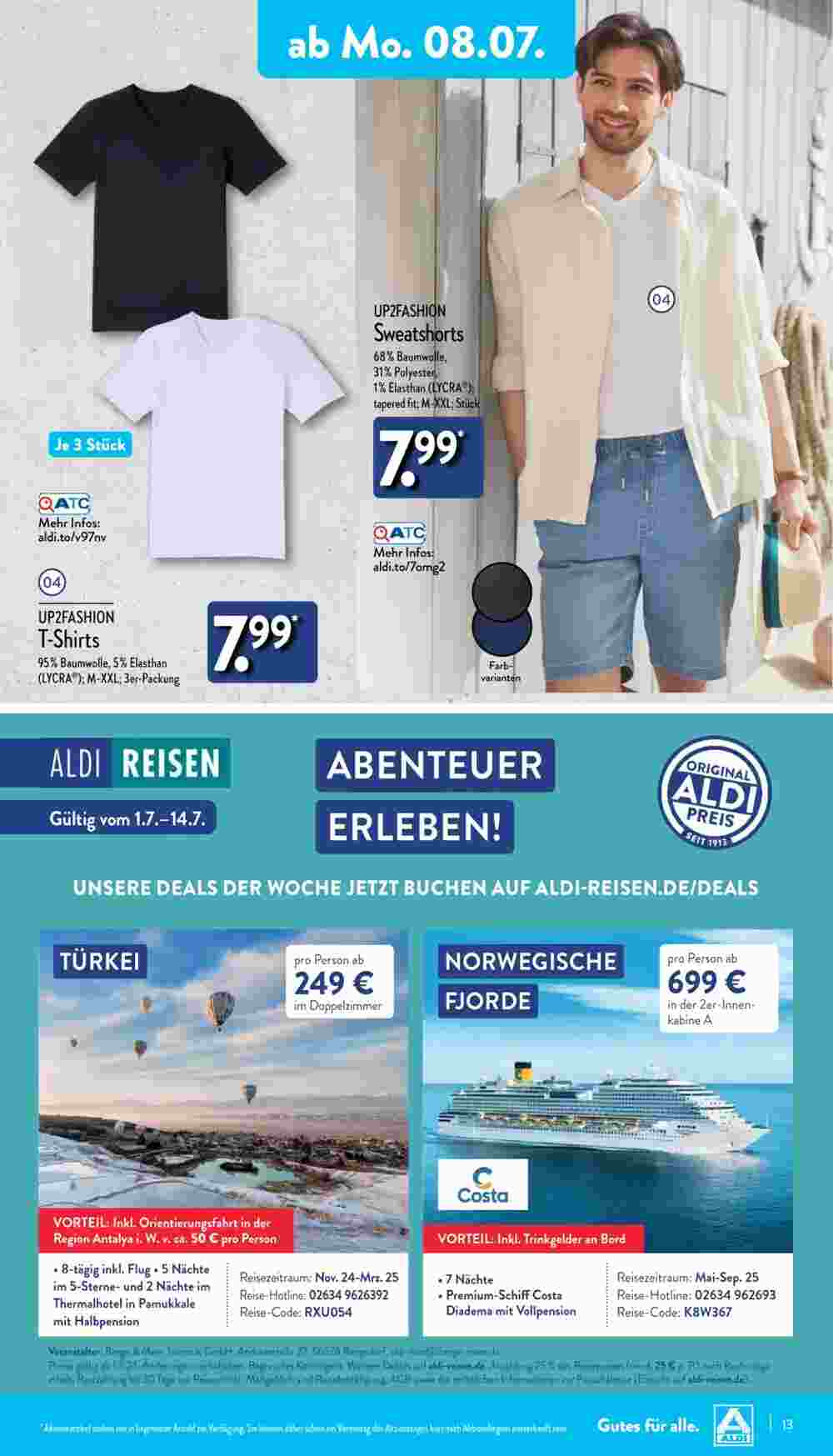 Aldi Nord Prospekt (ab 08.07.2024) zum Blättern - Seite 13