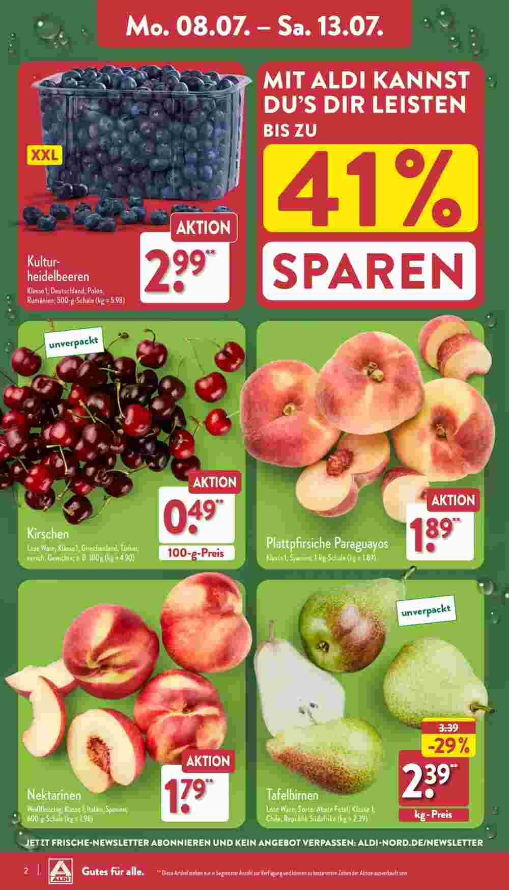 Aldi Nord Prospekt (ab 08.07.2024) zum Blättern - Seite 2