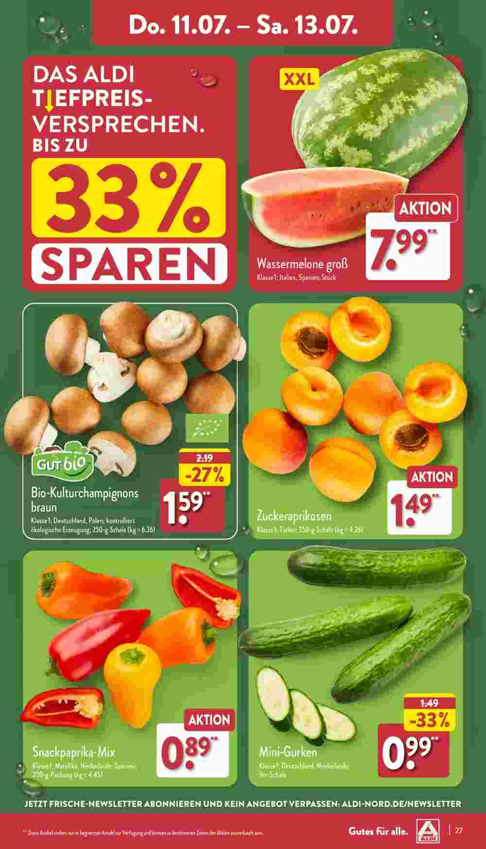 Aldi Nord Prospekt (ab 08.07.2024) zum Blättern - Seite 27