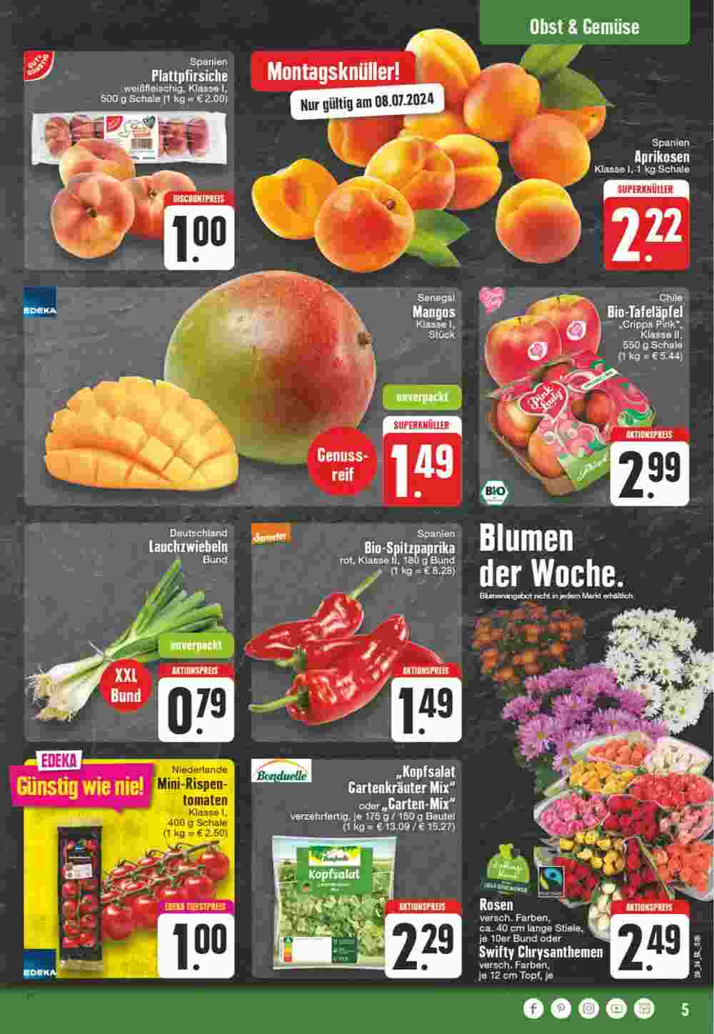 Edeka Schallenberg Prospekt (ab 08.07.2024) zum Blättern - Seite 5