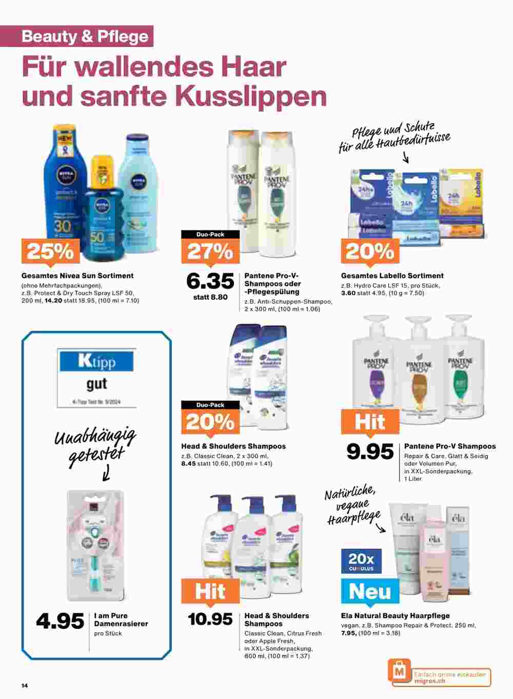 Migros Prospekt (ab 09.07.2024) zum Blättern - Seite 14