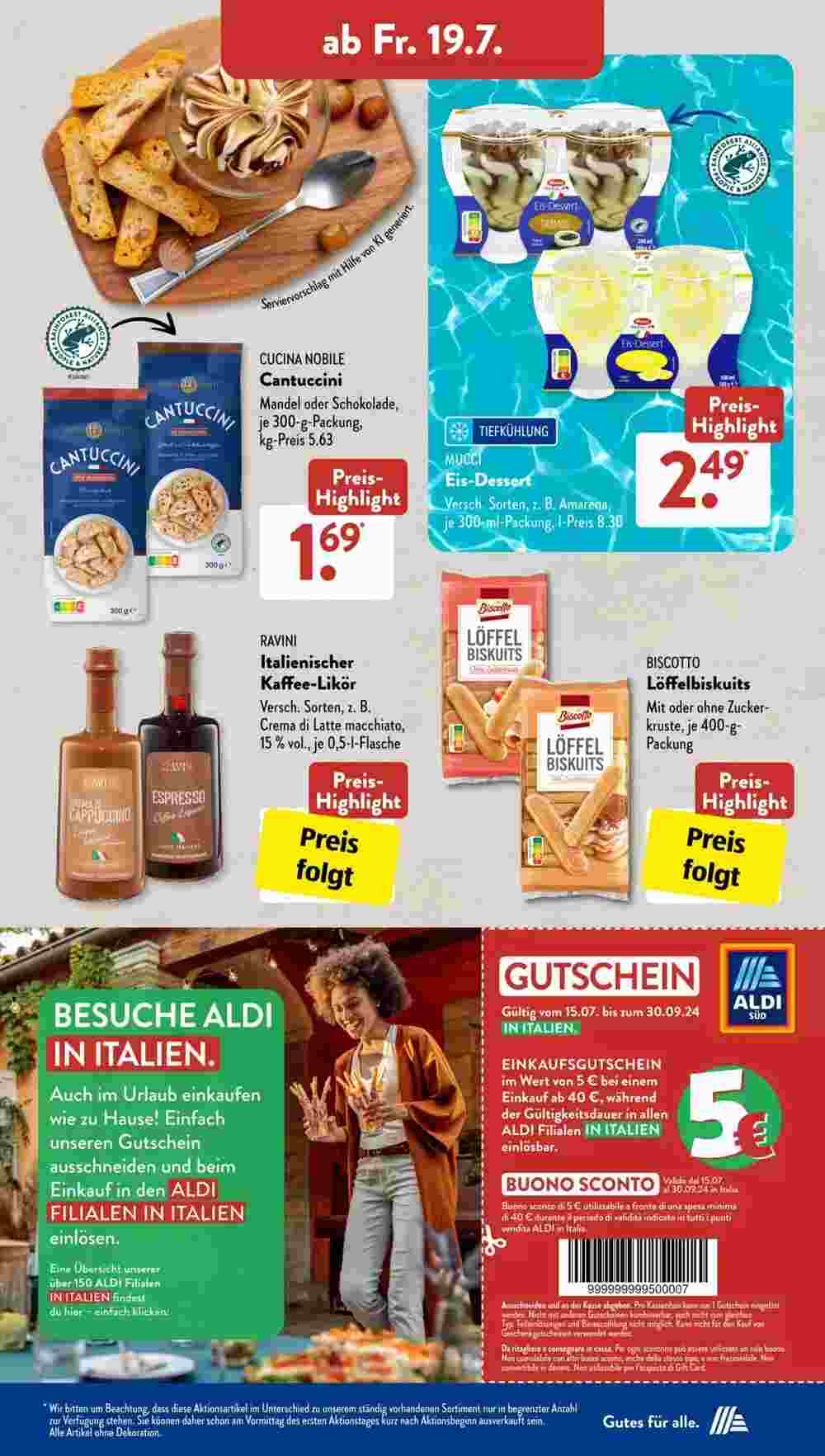 Aldi Süd Prospekt (ab 15.07.2024) zum Blättern - Seite 23