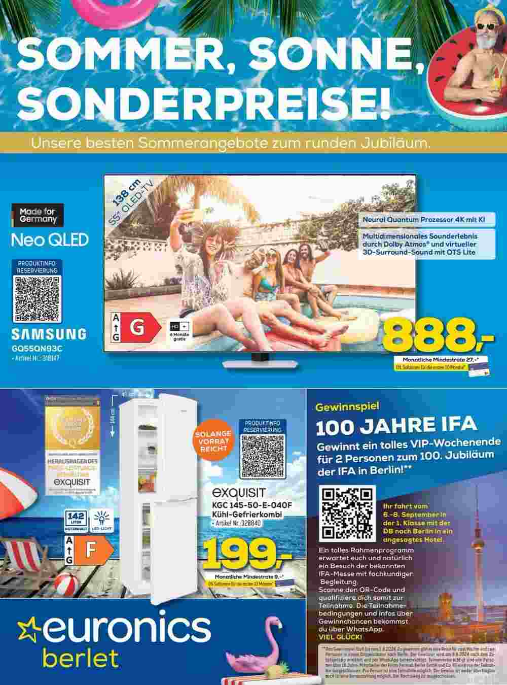 Euronics Prospekt (ab 20.07.2024) zum Blättern - Seite 1