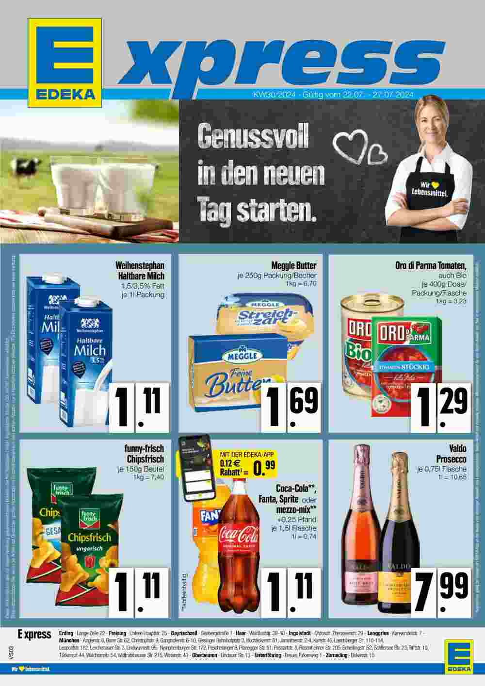 Edeka Xpress Prospekt (ab 21.07.2024) zum Blättern - Seite 1