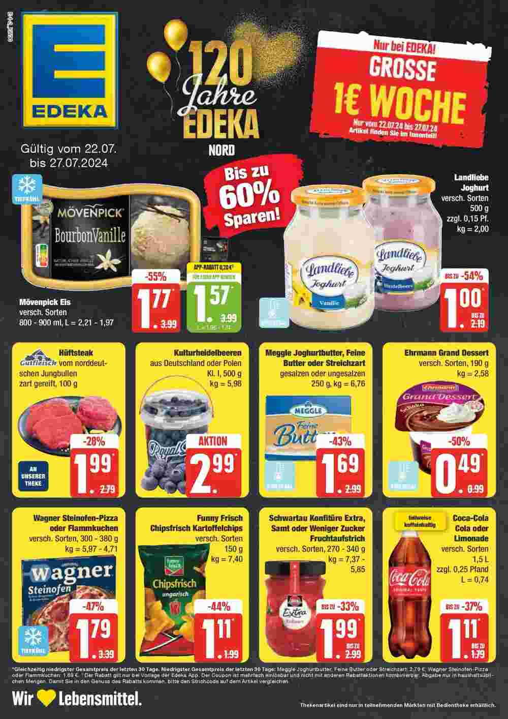 Edeka Prospekt (ab 21.07.2024) zum Blättern - Seite 1