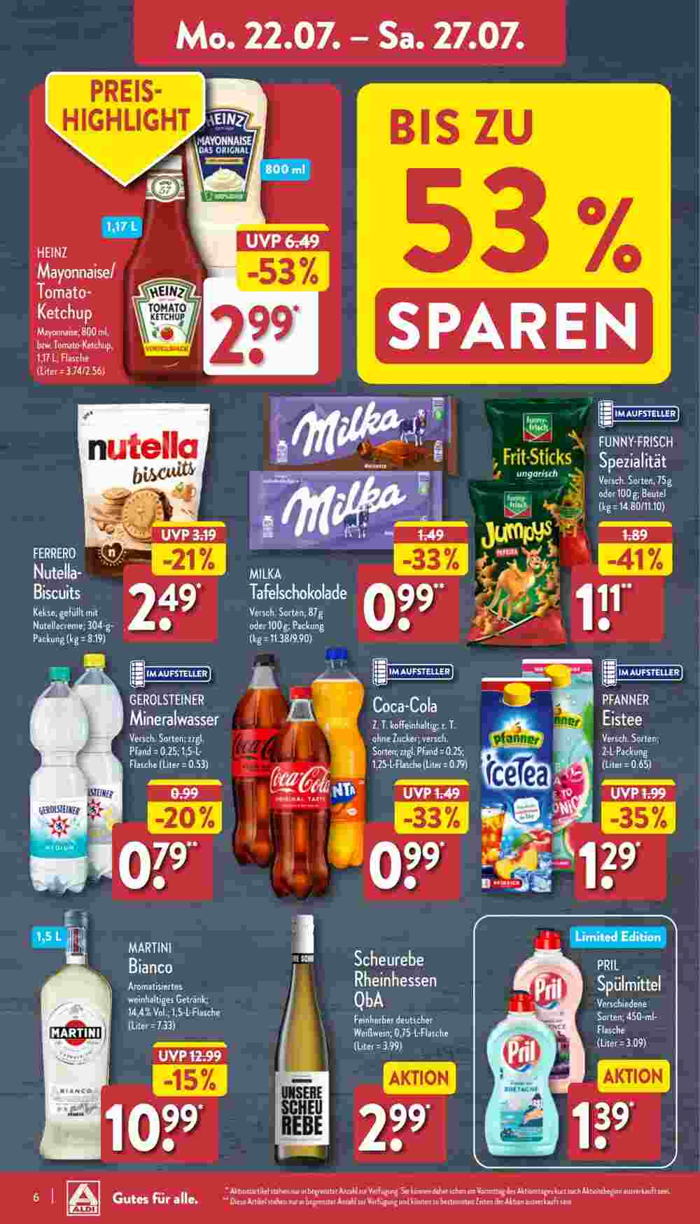 Aldi Nord Prospekt (ab 22.07.2024) zum Blättern - Seite 6