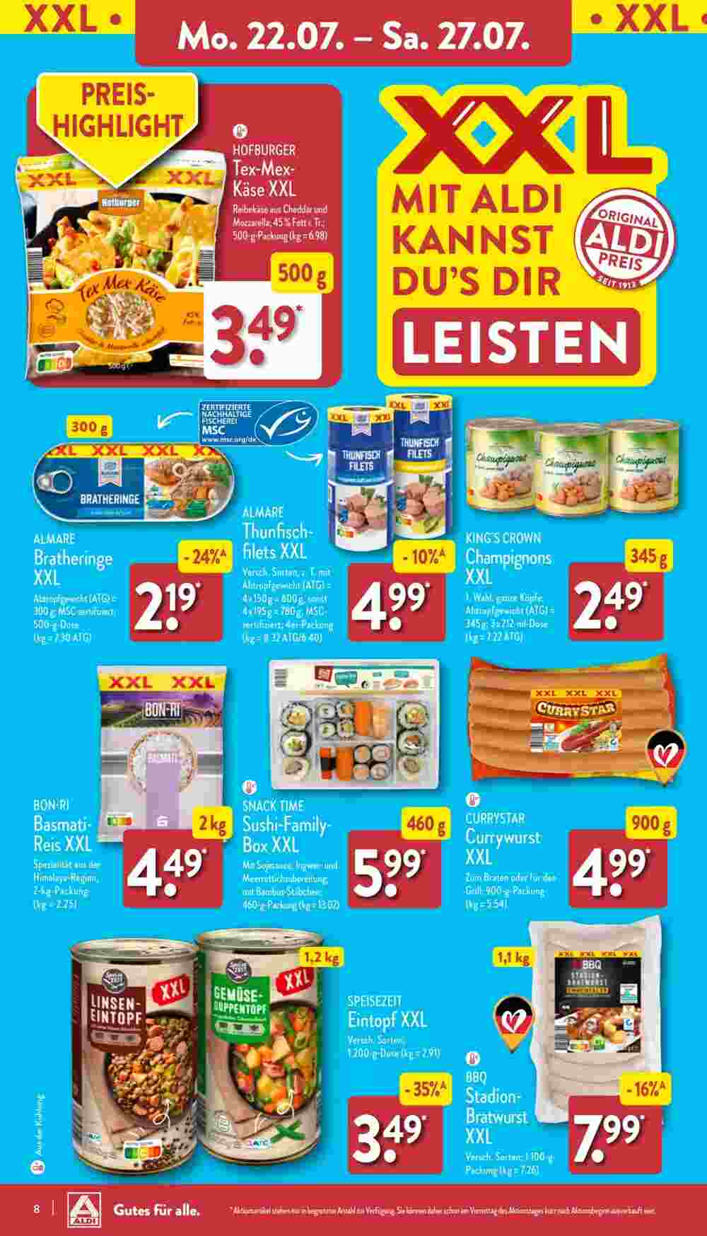 Aldi Nord Prospekt (ab 22.07.2024) zum Blättern - Seite 8