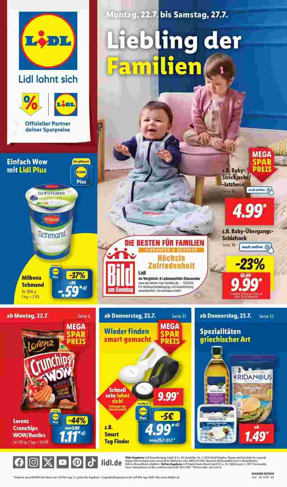 Lidl Prospekt (ab 22.07.2024) zum Blättern - Seite 1