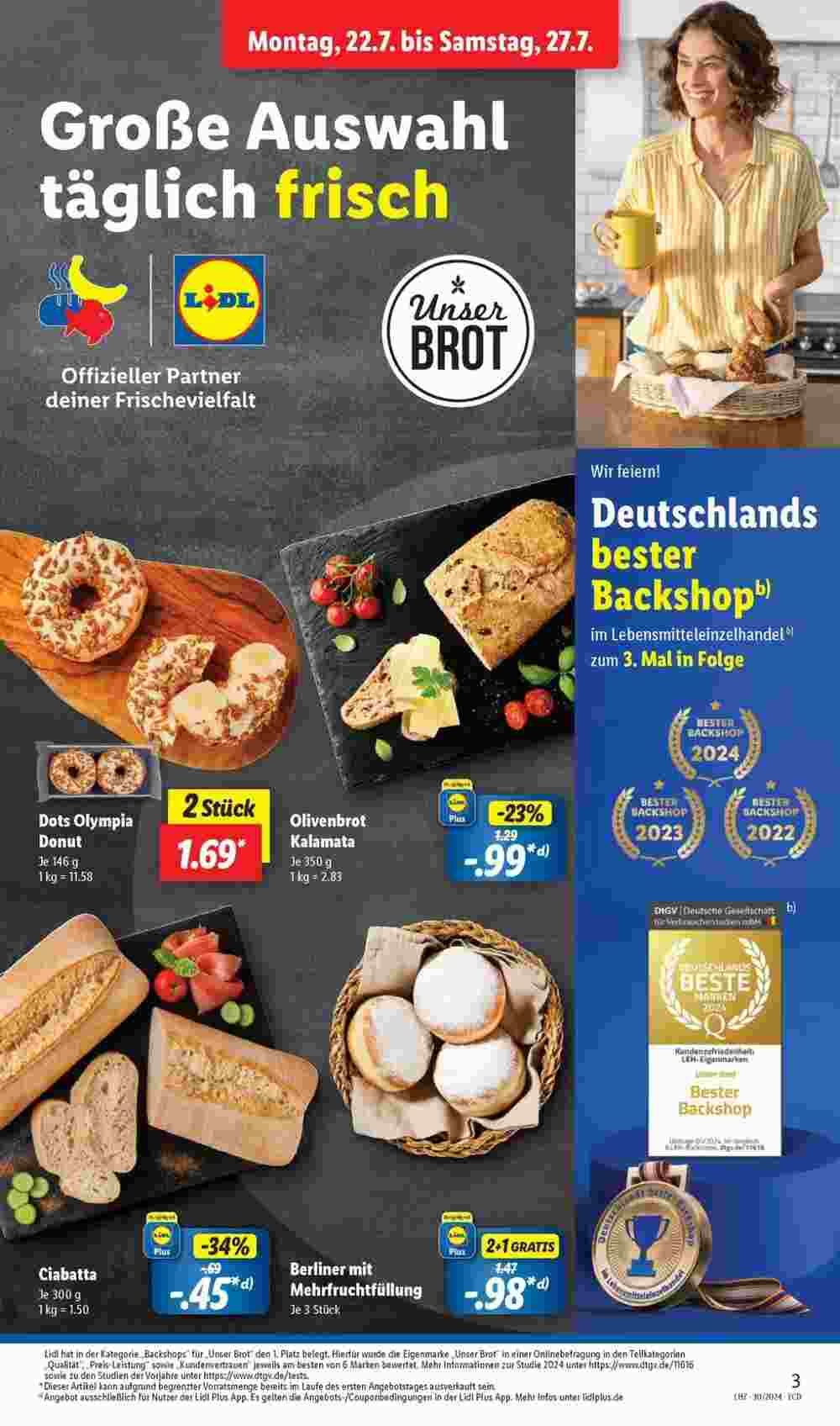 Lidl Prospekt (ab 22.07.2024) zum Blättern - Seite 3