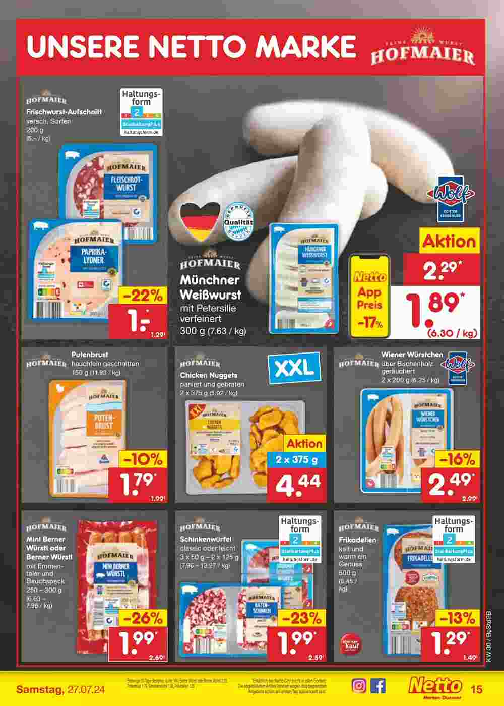 Netto Marken-Discount Prospekt (ab 22.07.2024) zum Blättern - Seite 17