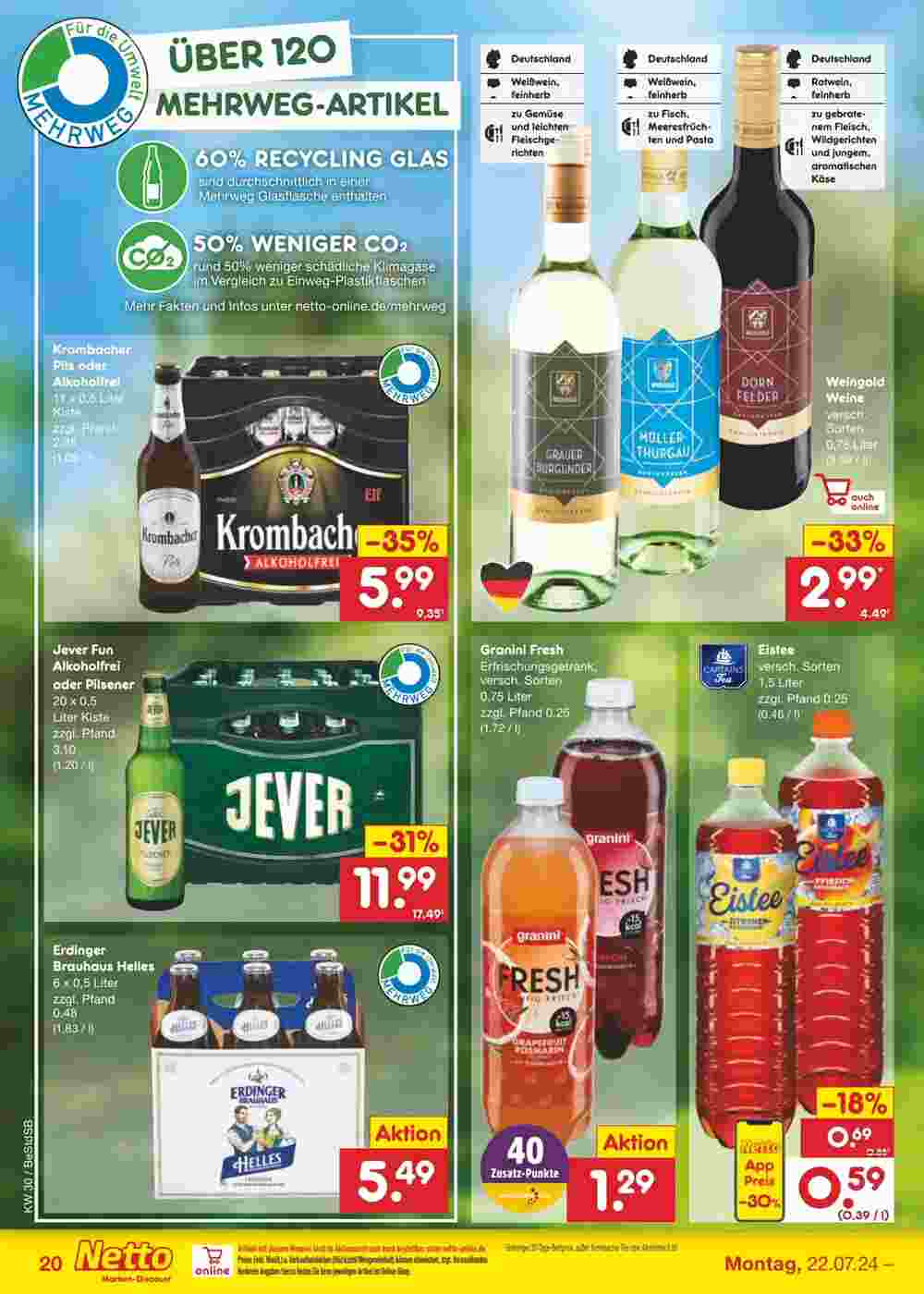 Netto Marken-Discount Prospekt (ab 22.07.2024) zum Blättern - Seite 22