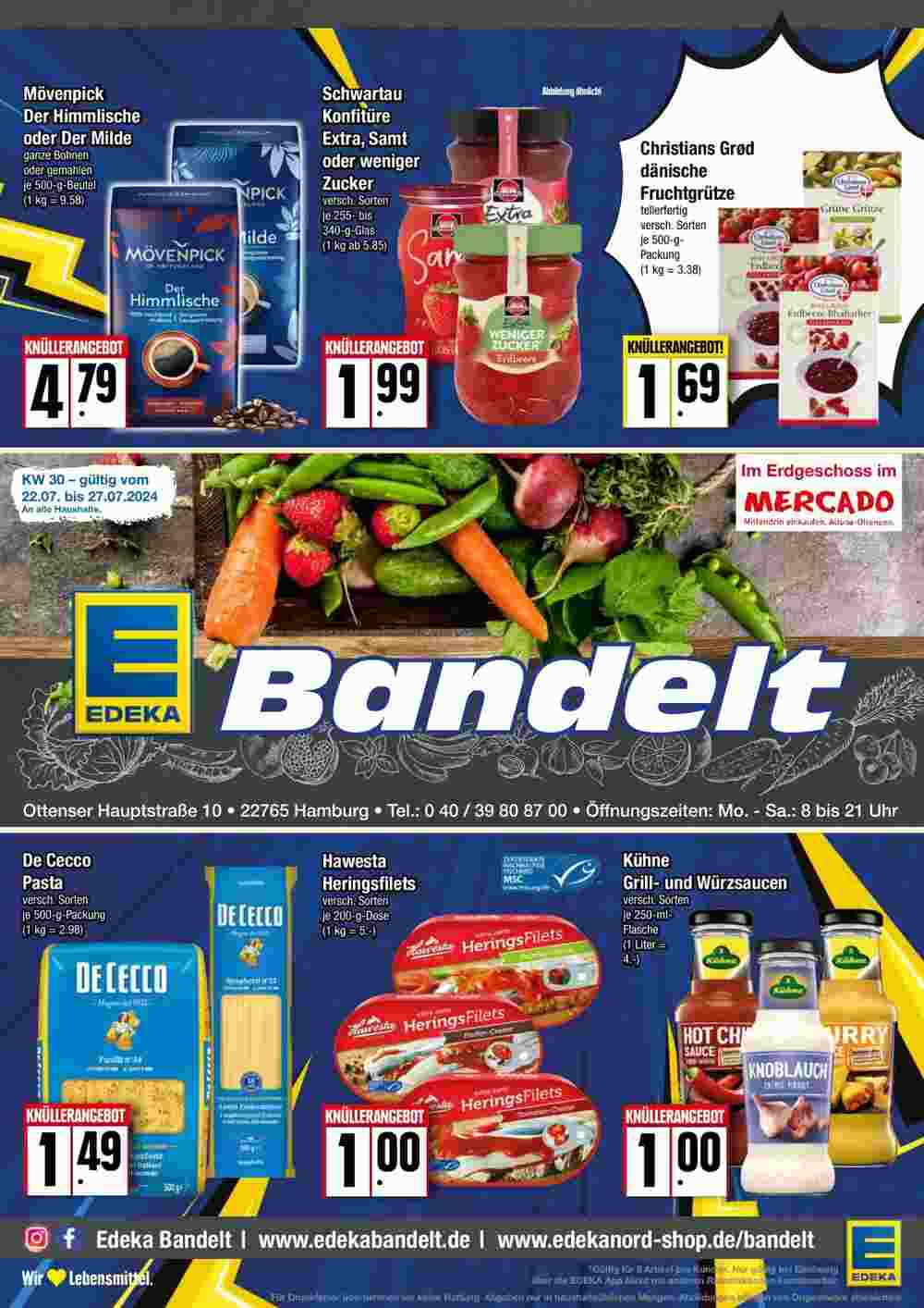 EDEKA Bandelt Prospekt (ab 22.07.2024) zum Blättern - Seite 1