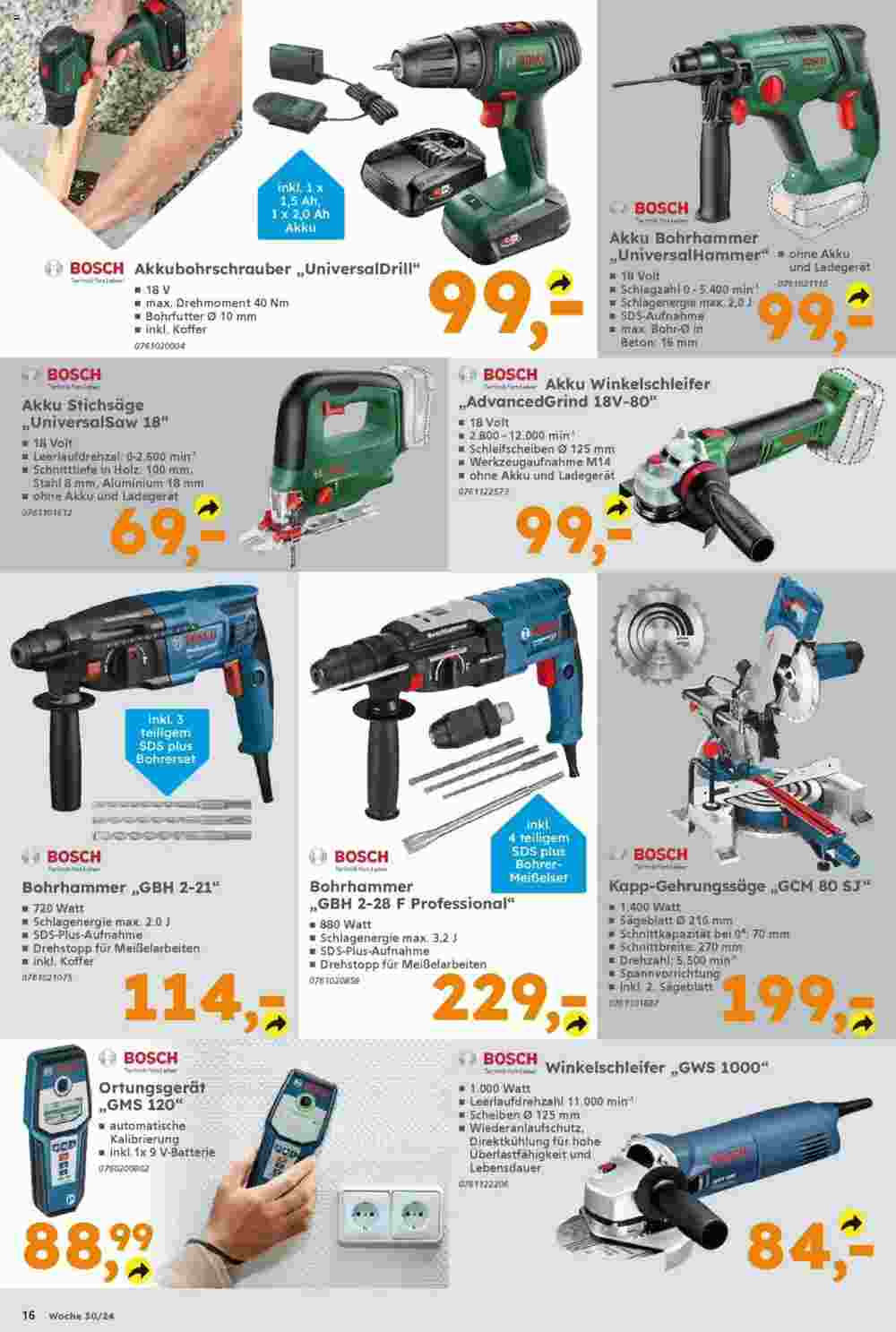 Globus Baumarkt Prospekt (ab 22.07.2024) zum Blättern - Seite 16