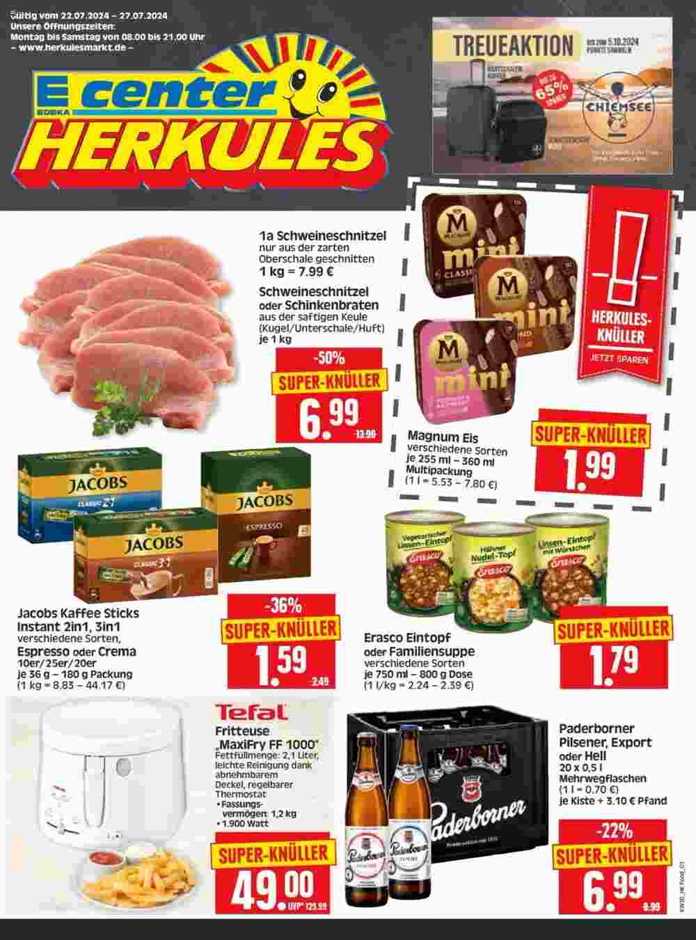 Edeka Herkules Prospekt (ab 22.07.2024) zum Blättern - Seite 1