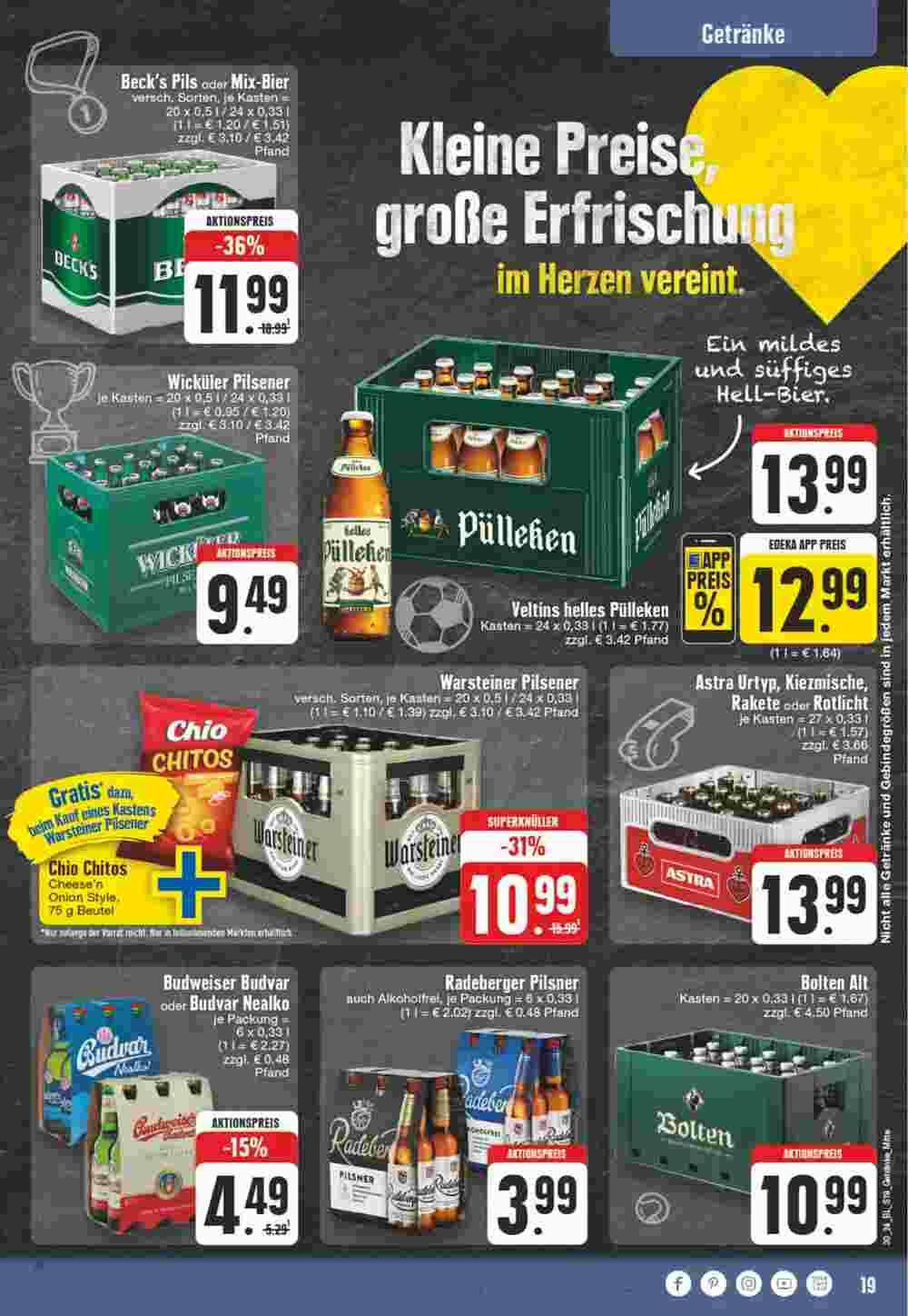 Edeka Wegner Prospekt (ab 22.07.2024) zum Blättern - Seite 19