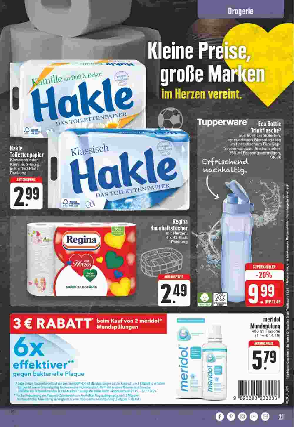 EDEKA Vogl Prospekt (ab 22.07.2024) zum Blättern - Seite 21