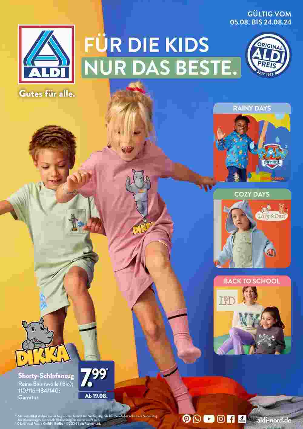 Aldi Nord Prospekt (ab 24.07.2024) zum Blättern - Seite 1