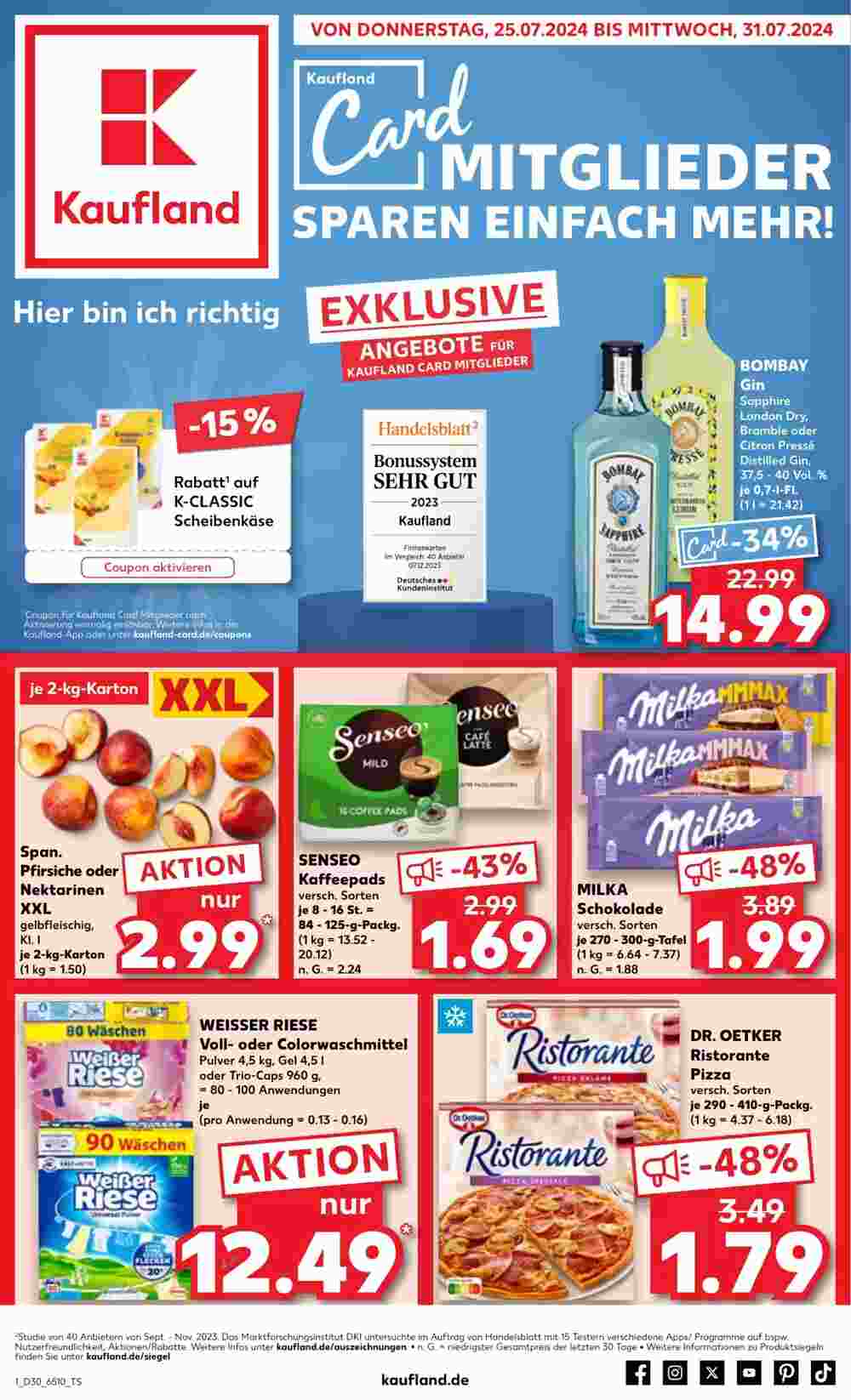 Kaufland Prospekt (ab 25.07.2024) zum Blättern - Seite 1