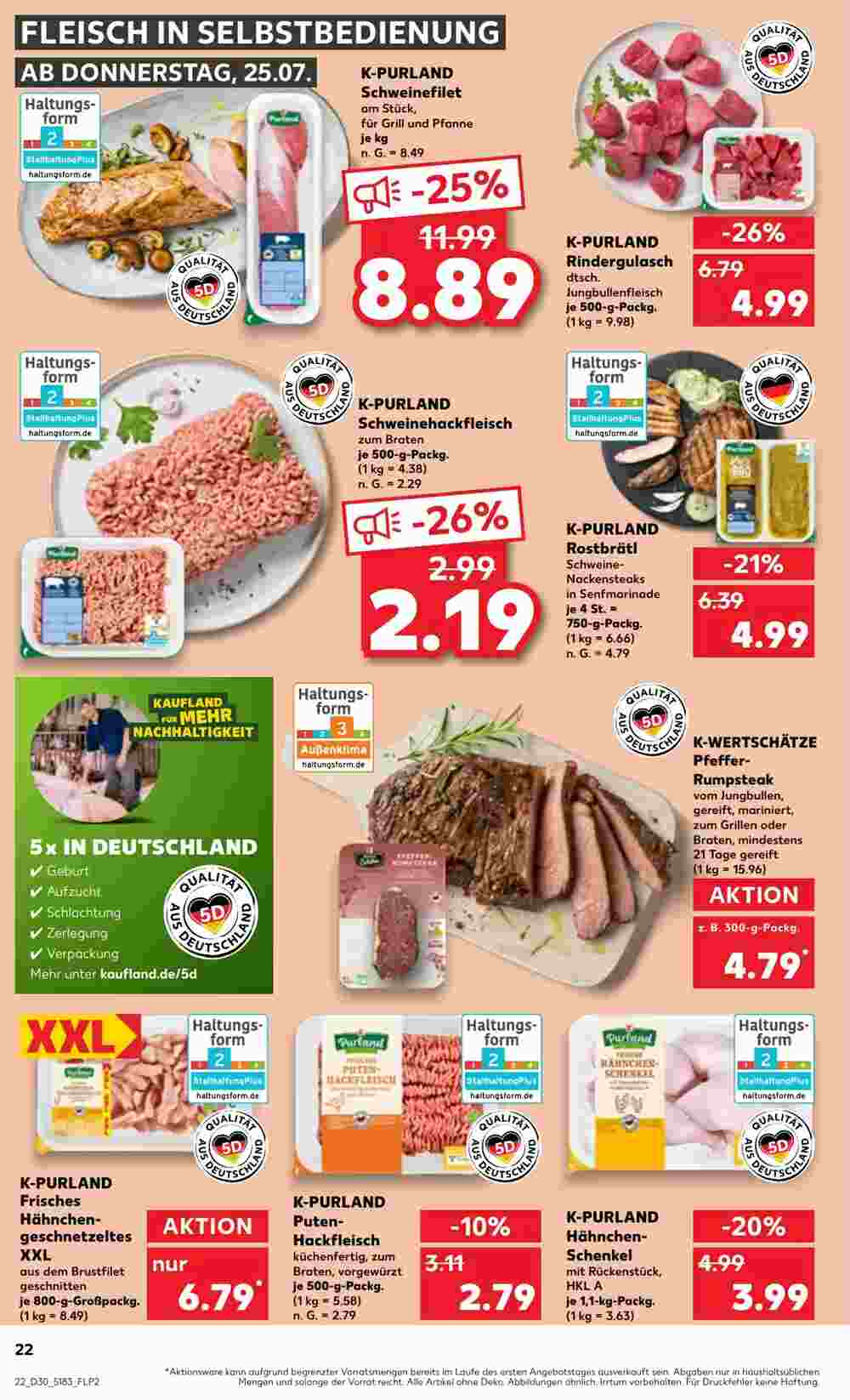 Kaufland Prospekt (ab 25.07.2024) zum Blättern - Seite 22