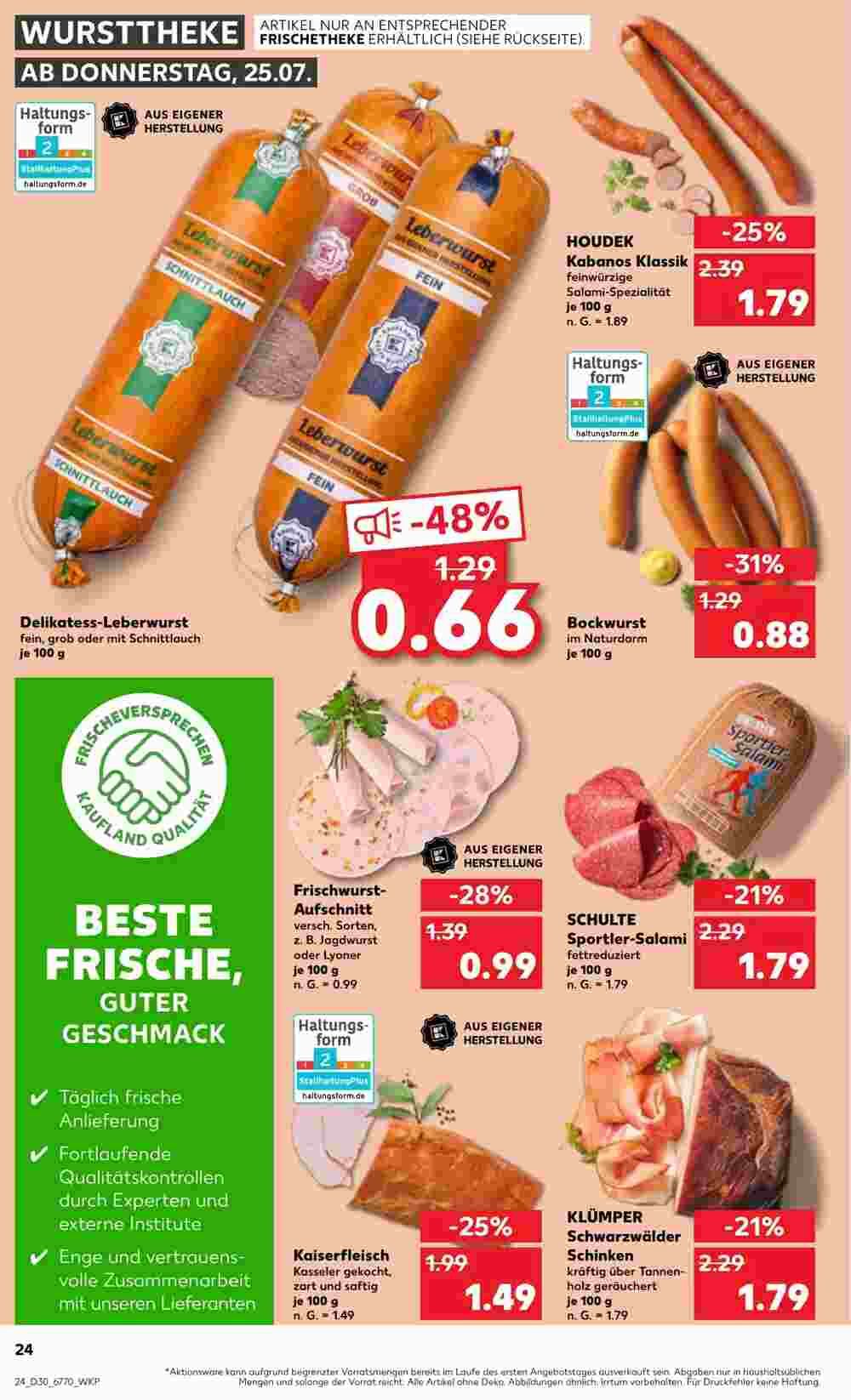 Kaufland Prospekt (ab 25.07.2024) zum Blättern - Seite 24