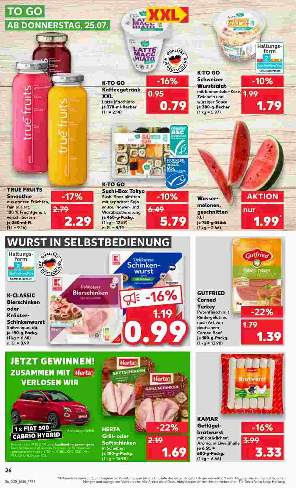 Kaufland Prospekt (ab 25.07.2024) zum Blättern - Seite 26