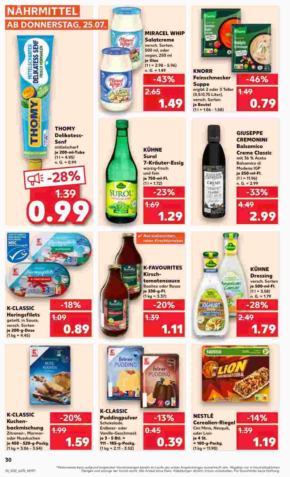 Kaufland Prospekt (ab 25.07.2024) zum Blättern - Seite 30