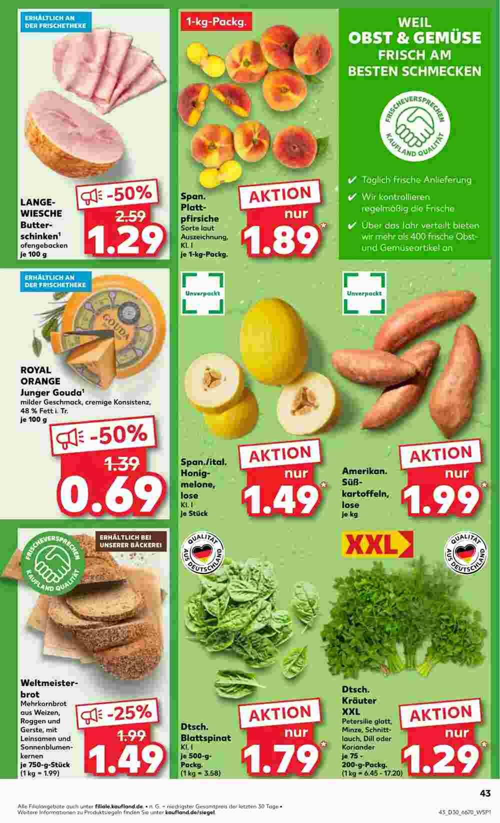 Kaufland Prospekt (ab 25.07.2024) zum Blättern - Seite 43