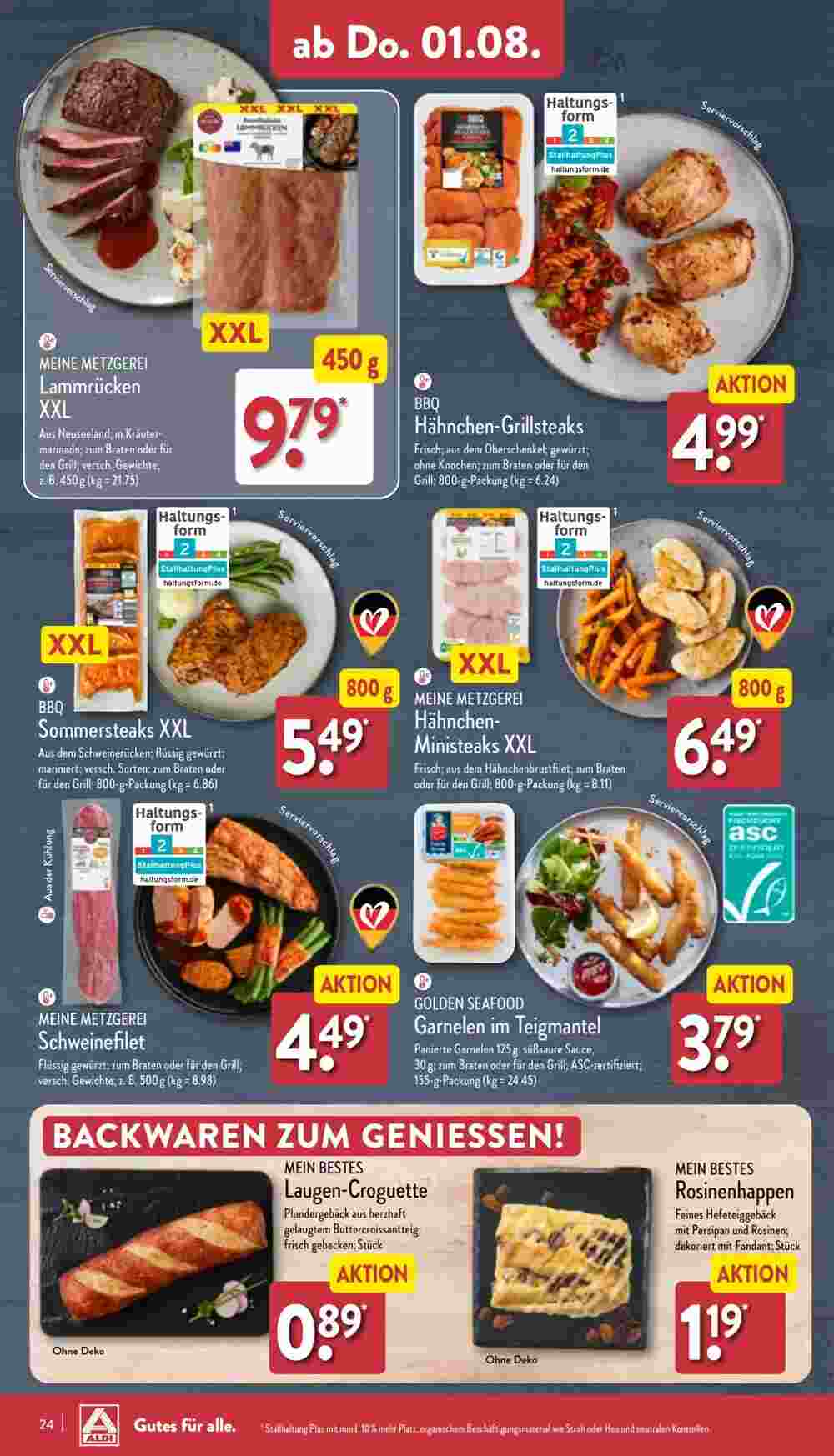 Aldi Nord Prospekt (ab 29.07.2024) zum Blättern - Seite 24