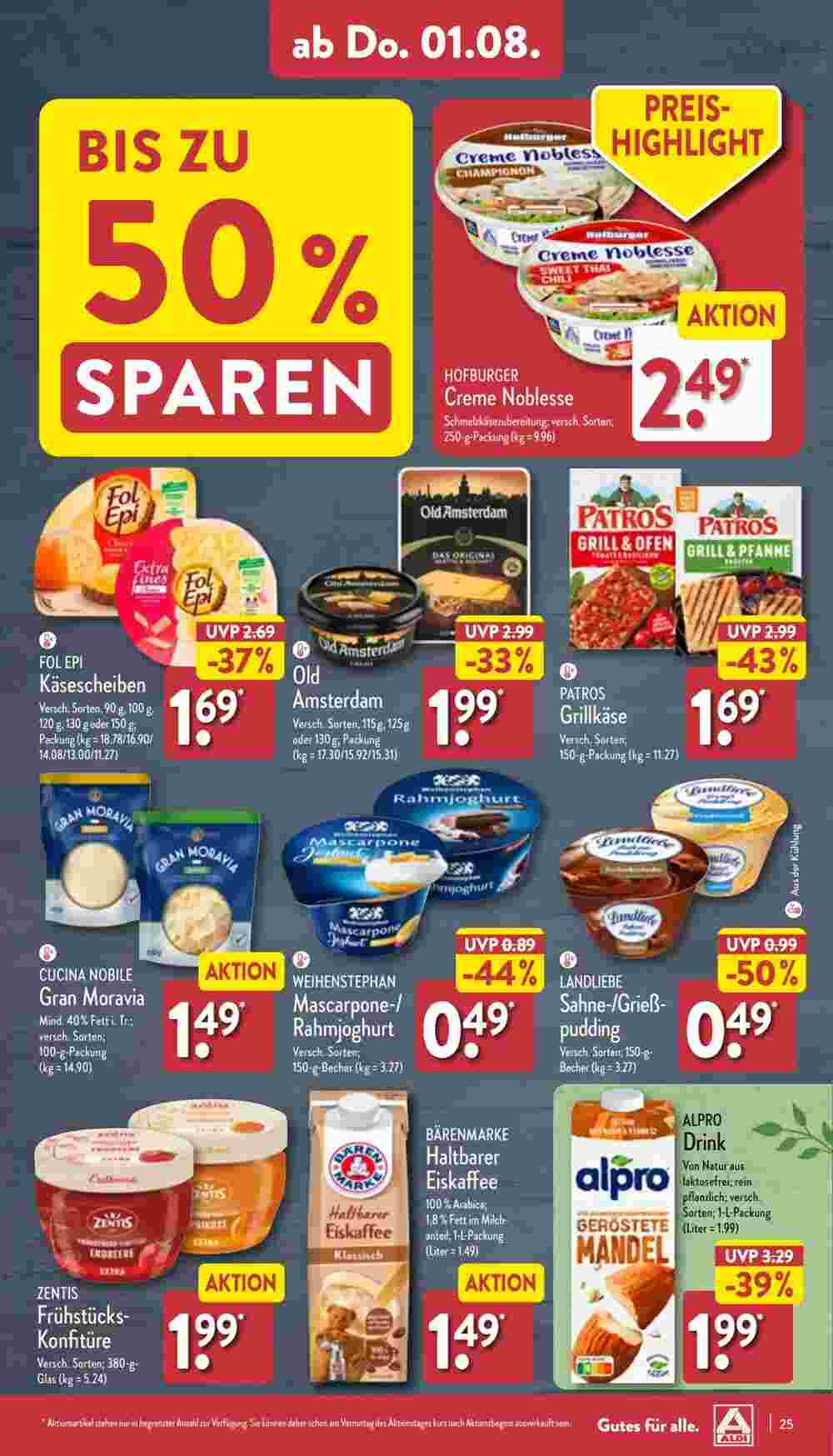 Aldi Nord Prospekt (ab 29.07.2024) zum Blättern - Seite 25