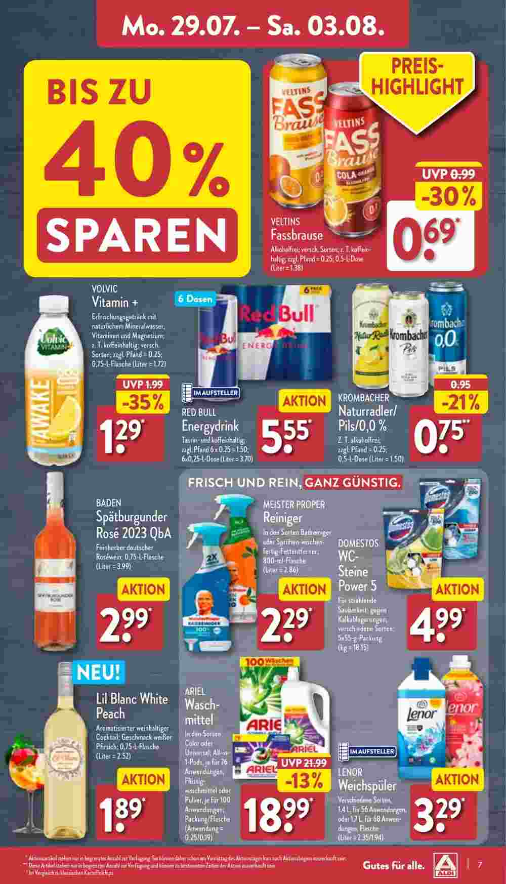 Aldi Nord Prospekt (ab 29.07.2024) zum Blättern - Seite 7