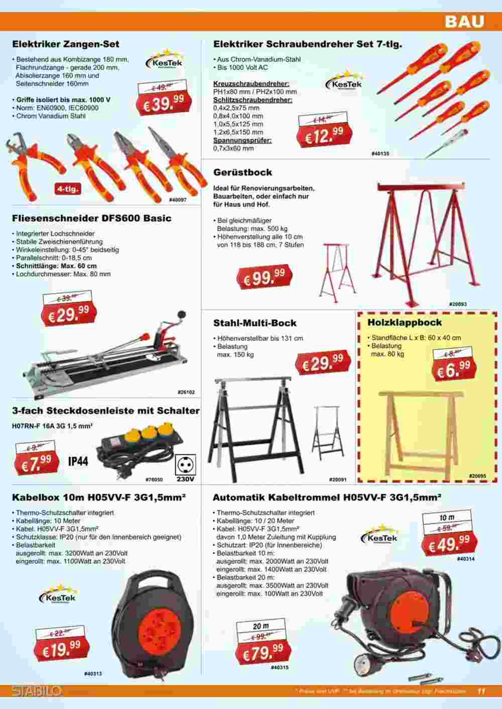 Stabilo Fachmarkt Prospekt (ab 30.07.2024) zum Blättern - Seite 11