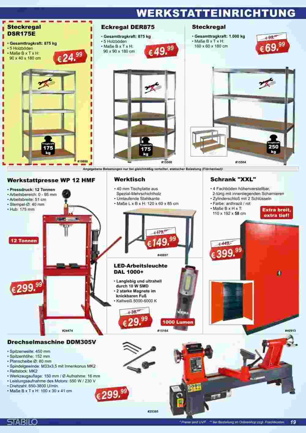 Stabilo Fachmarkt Prospekt (ab 30.07.2024) zum Blättern - Seite 19