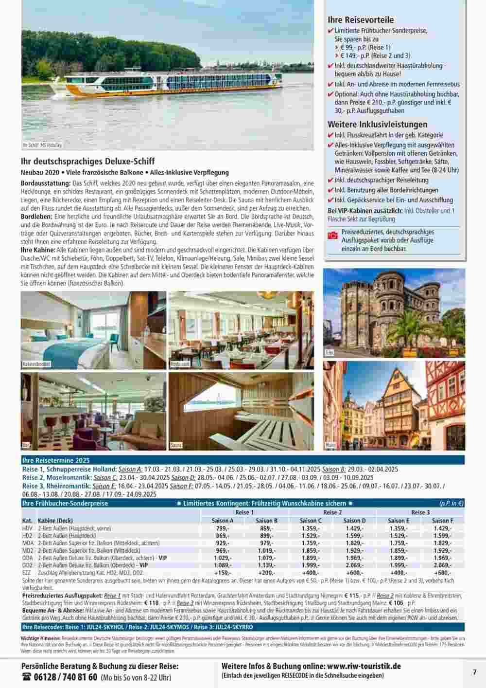 RIW Touristik Prospekt (ab 31.07.2024) zum Blättern - Seite 7