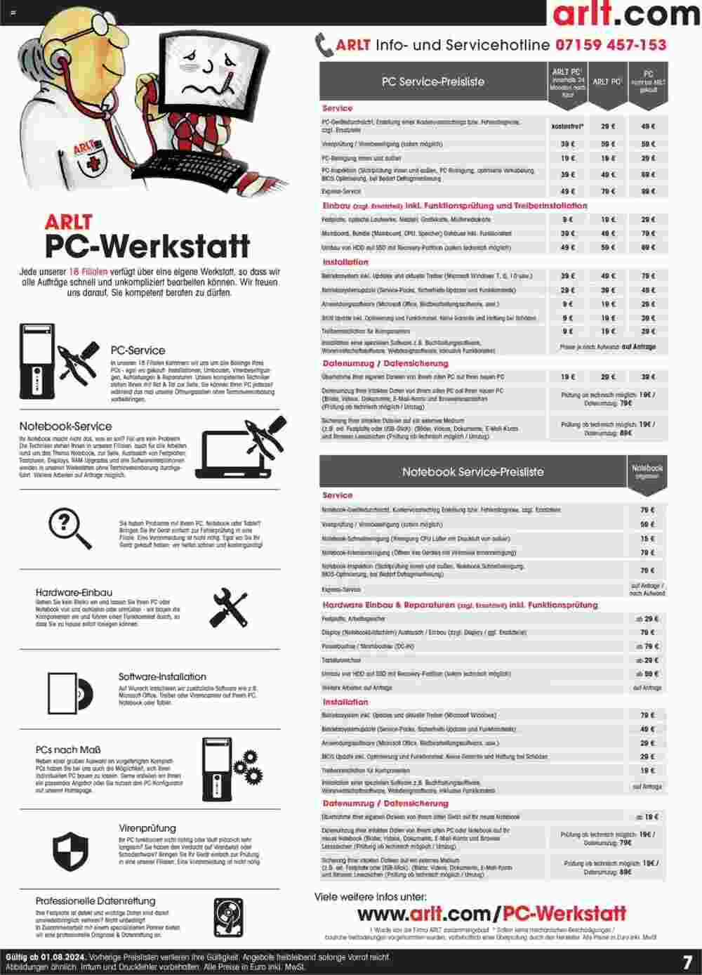 Arlt Prospekt (ab 01.08.2024) zum Blättern - Seite 7