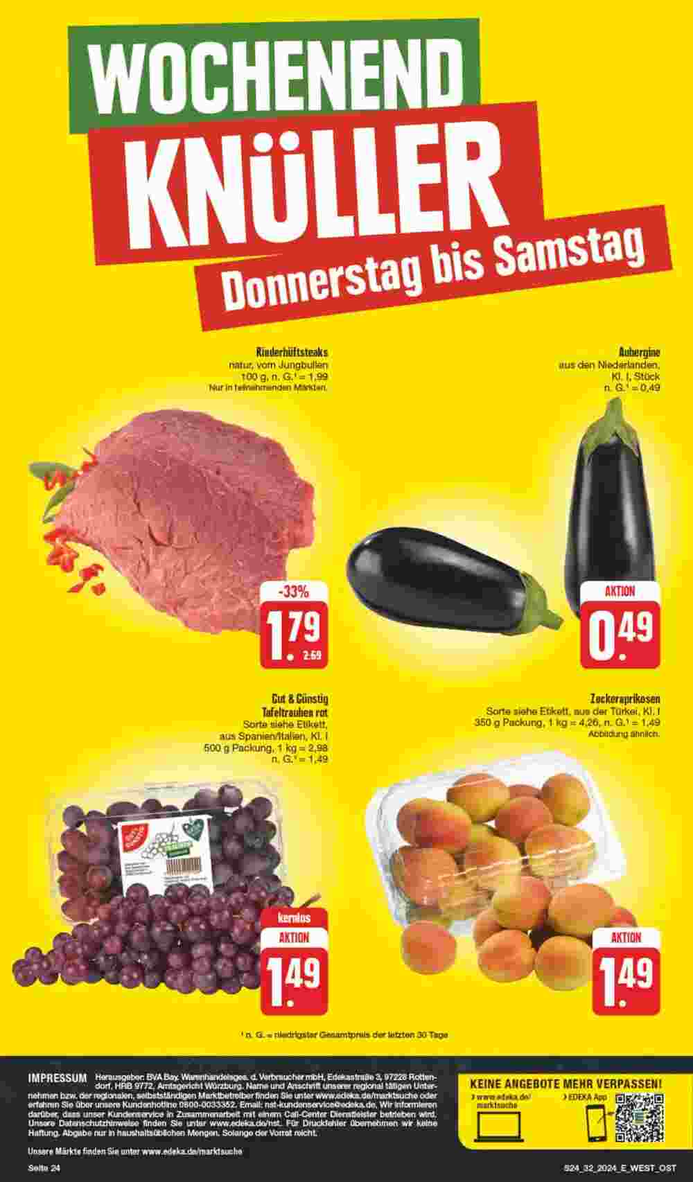 Edeka Spiegel Prospekt (ab 05.08.2024) zum Blättern - Seite 24