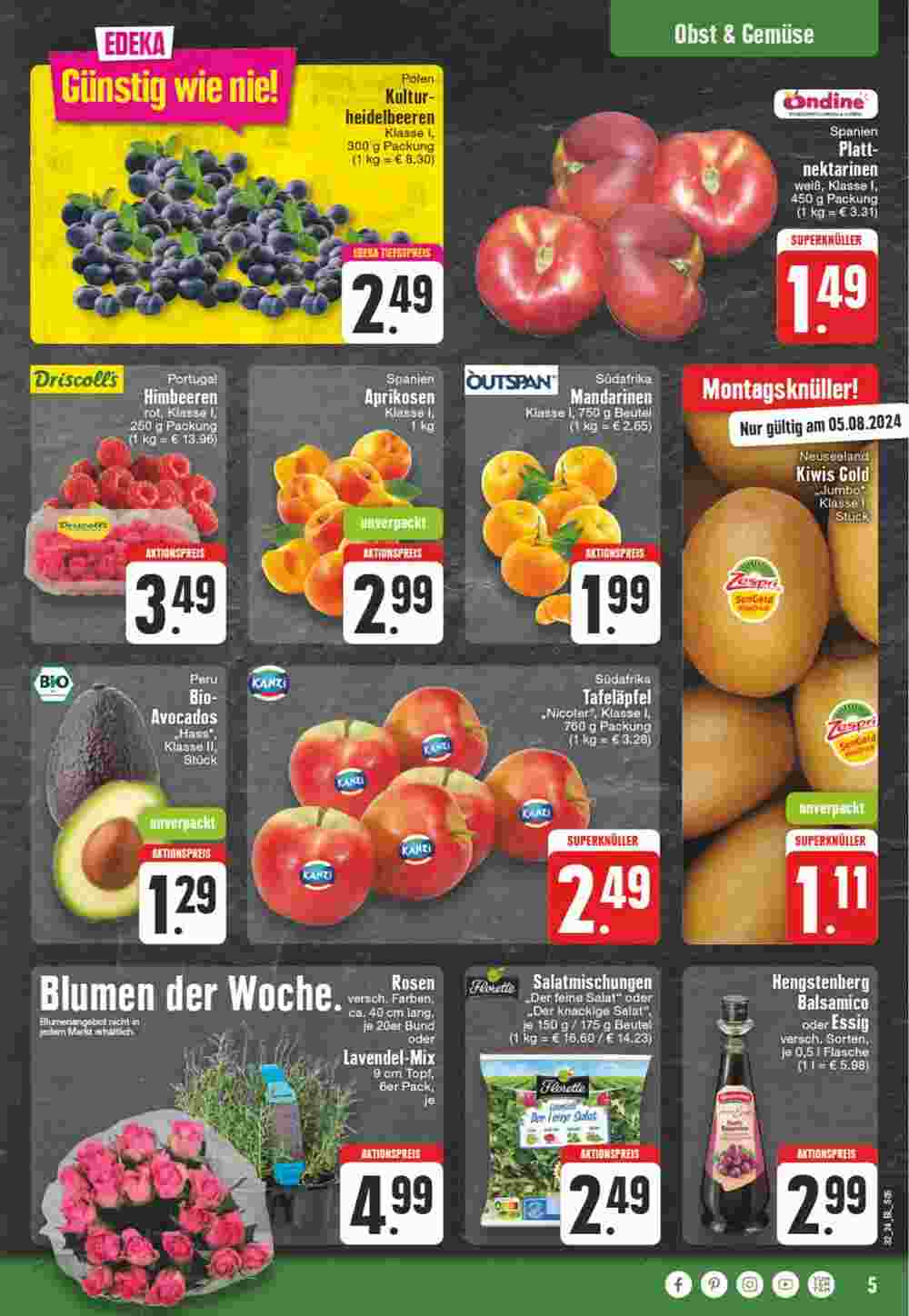 Edeka Schallenberg Prospekt (ab 05.08.2024) zum Blättern - Seite 5