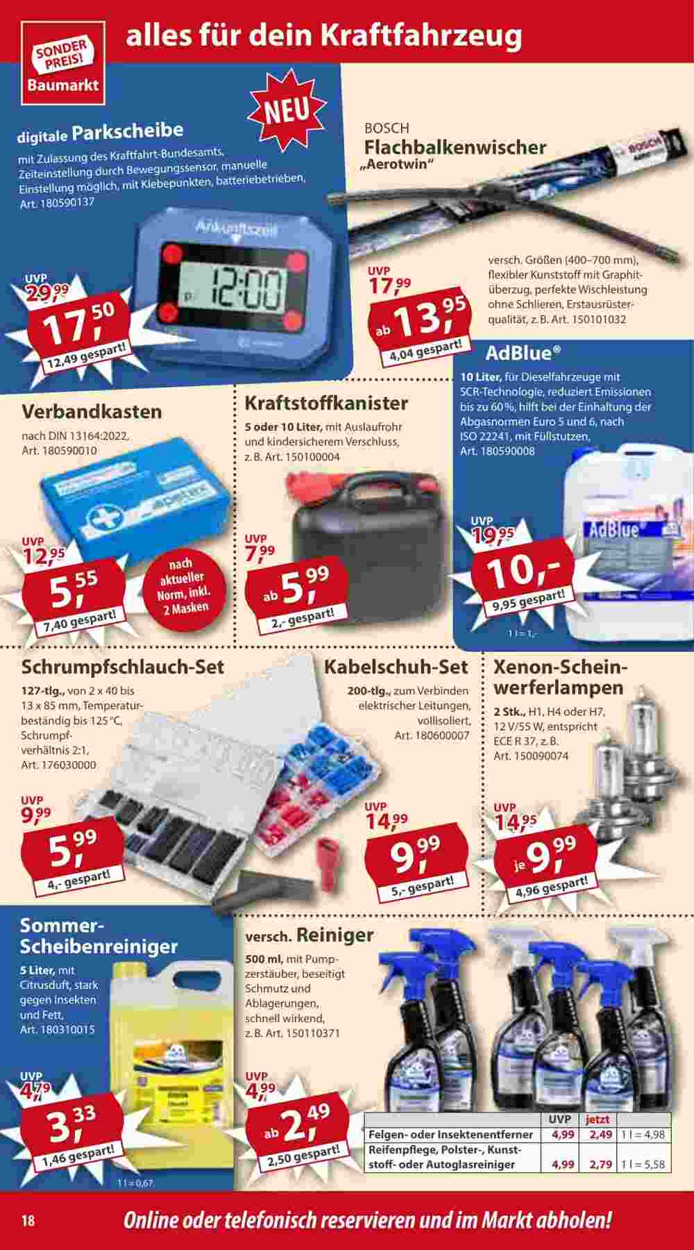 Sonderpreis Baumarkt Prospekt (ab 17.08.2024) zum Blättern - Seite 18