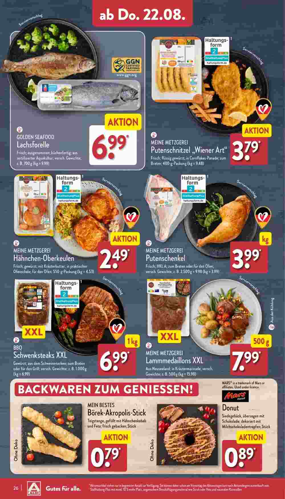 Aldi Nord Prospekt (ab 19.08.2024) zum Blättern - Seite 26