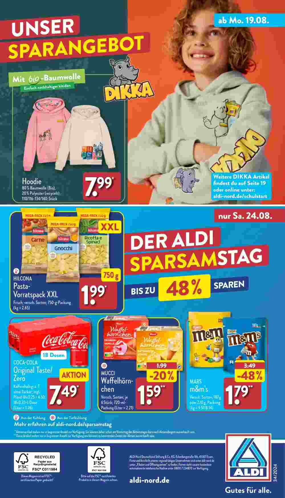 Aldi Nord Prospekt (ab 19.08.2024) zum Blättern - Seite 37