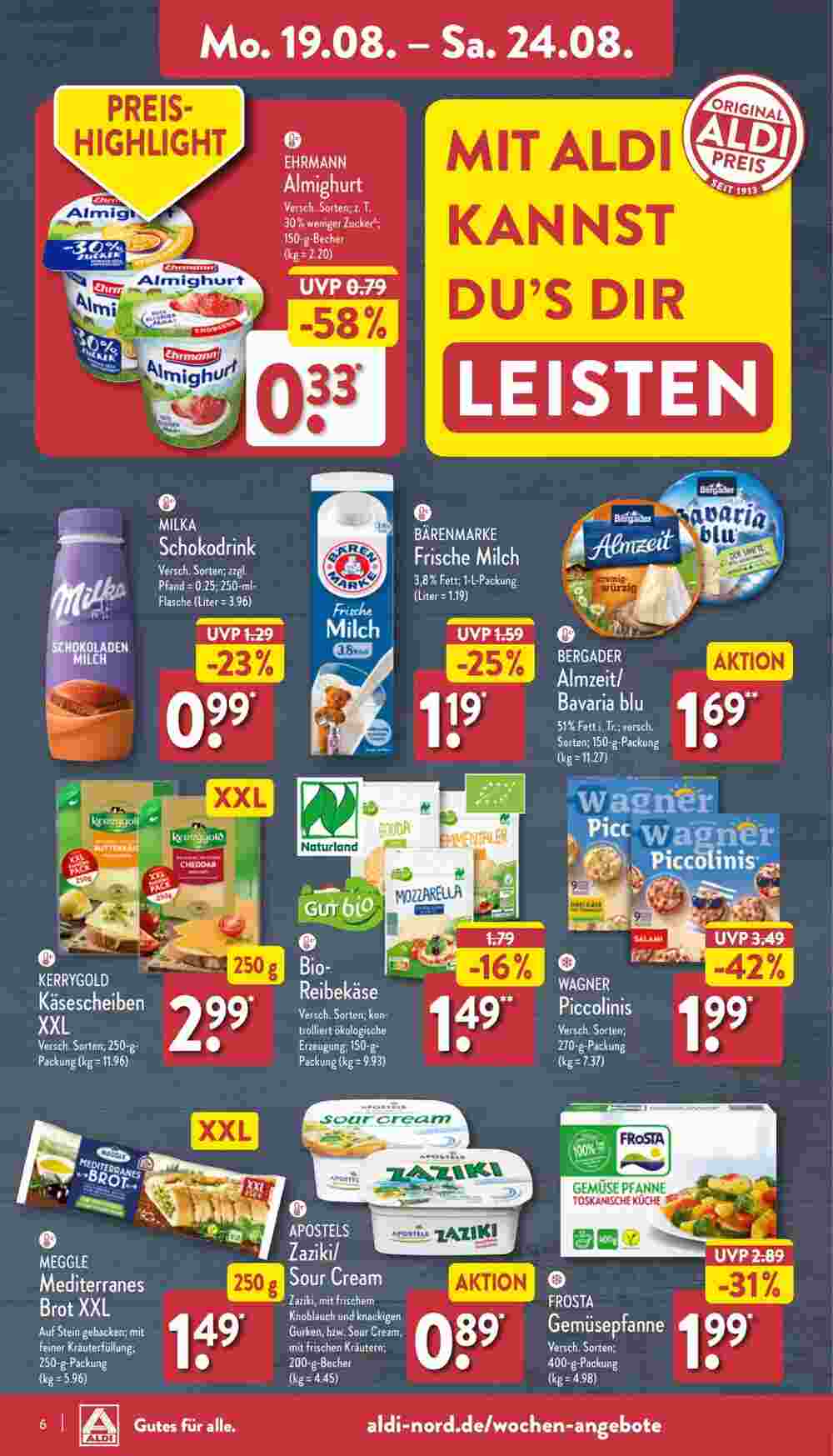 Aldi Nord Prospekt (ab 19.08.2024) zum Blättern - Seite 6