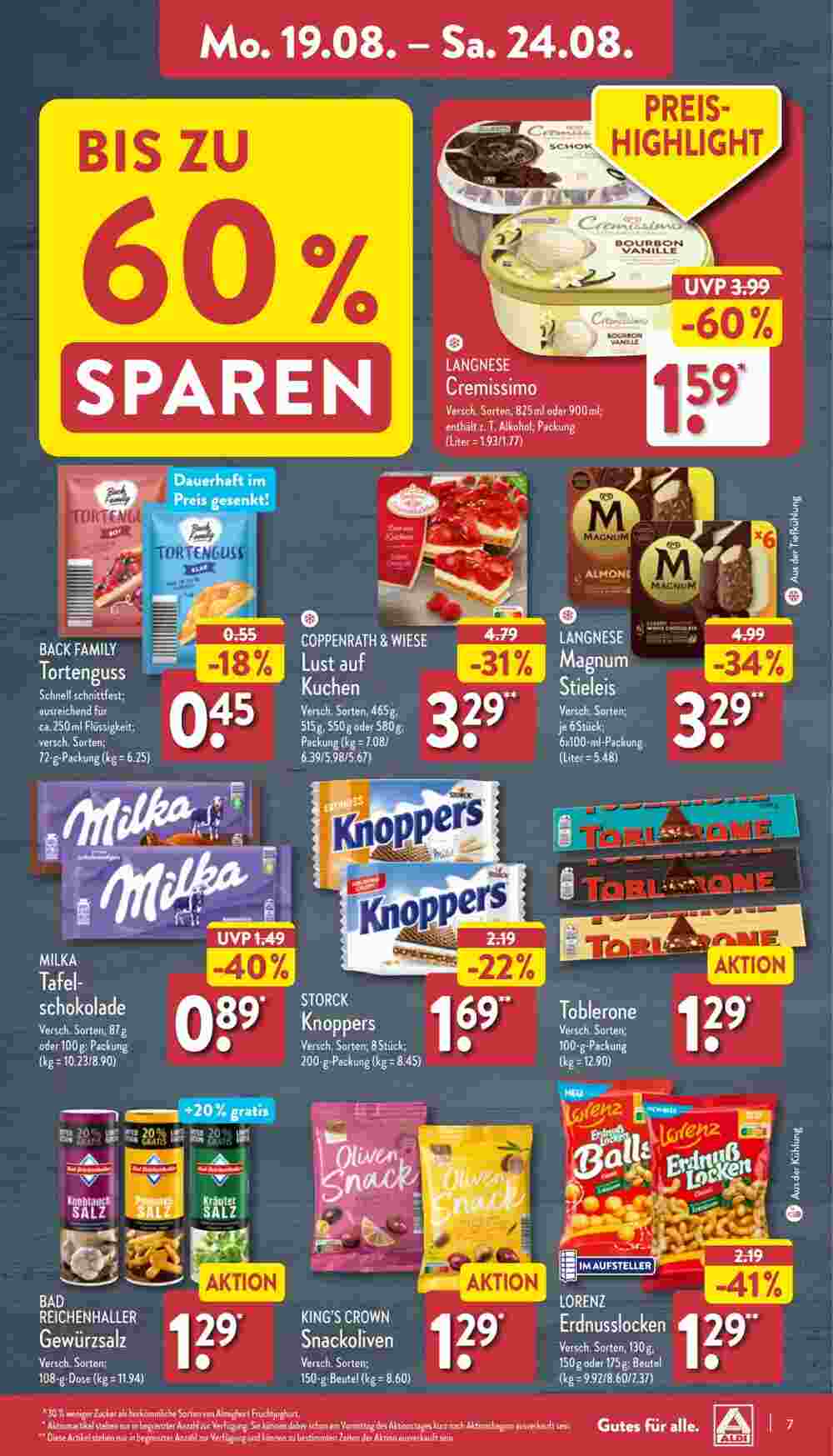 Aldi Nord Prospekt (ab 19.08.2024) zum Blättern - Seite 7