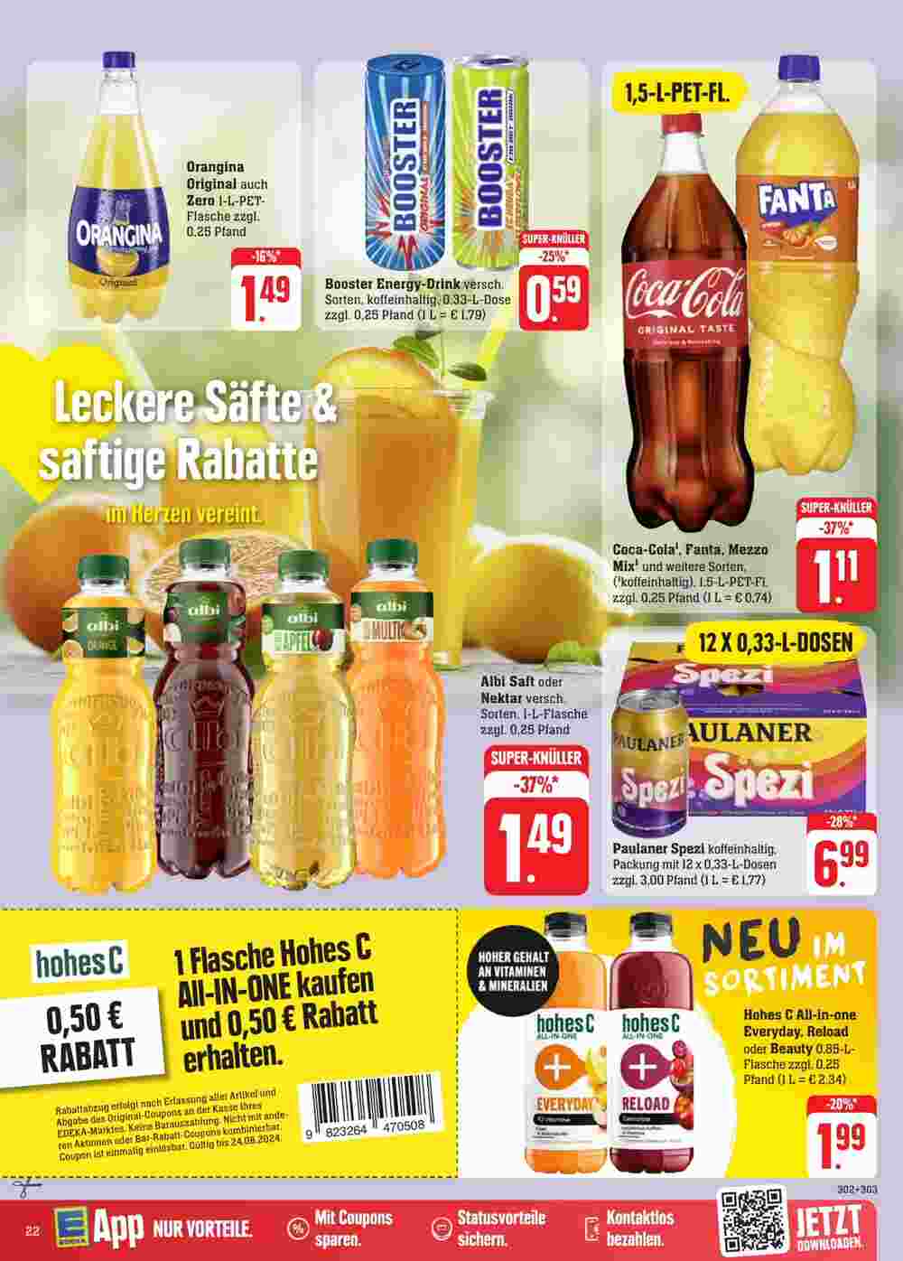 Edeka Stenger Prospekt (ab 19.08.2024) zum Blättern - Seite 24