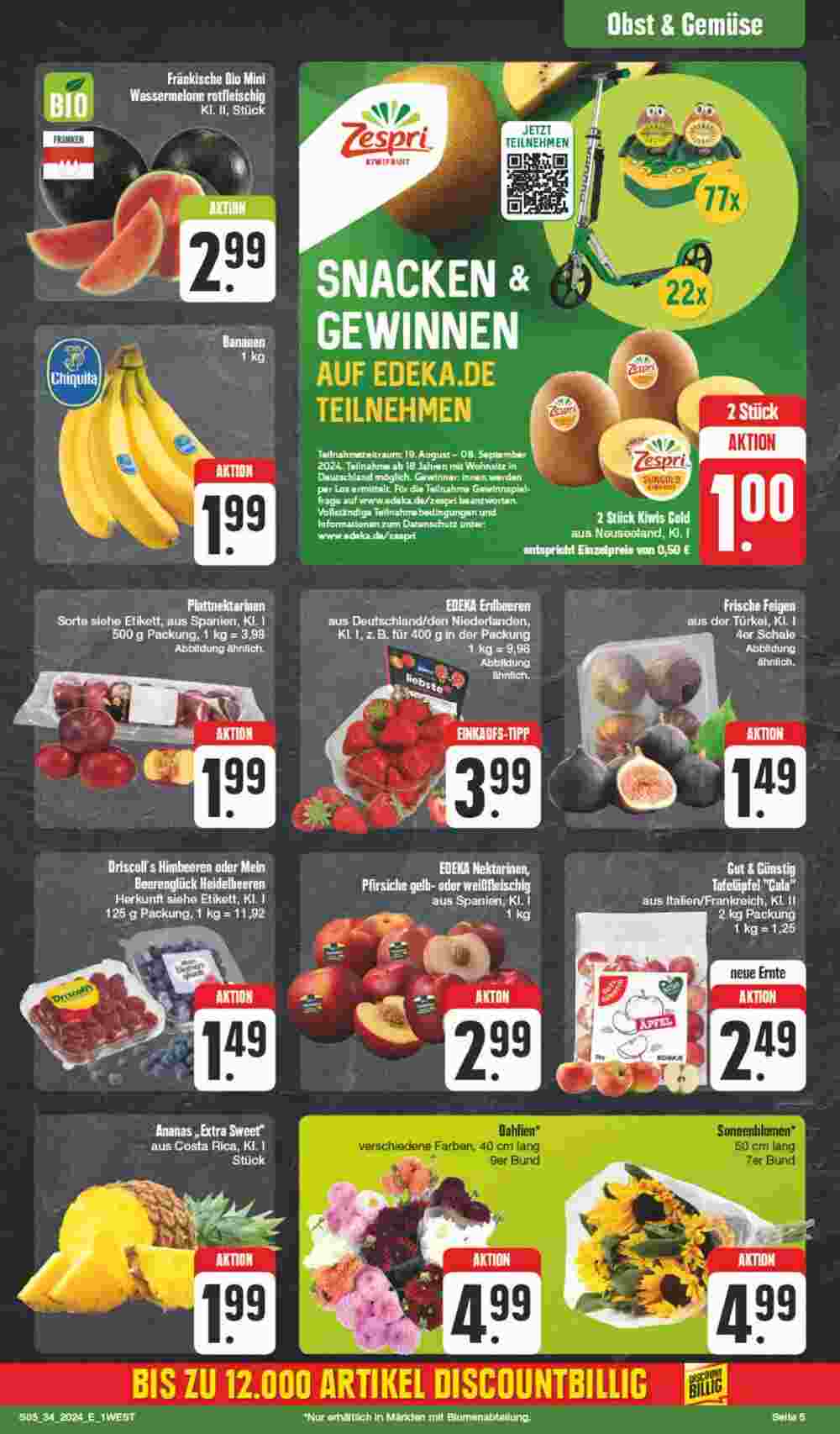 Edeka Spiegel Prospekt (ab 19.08.2024) zum Blättern - Seite 5