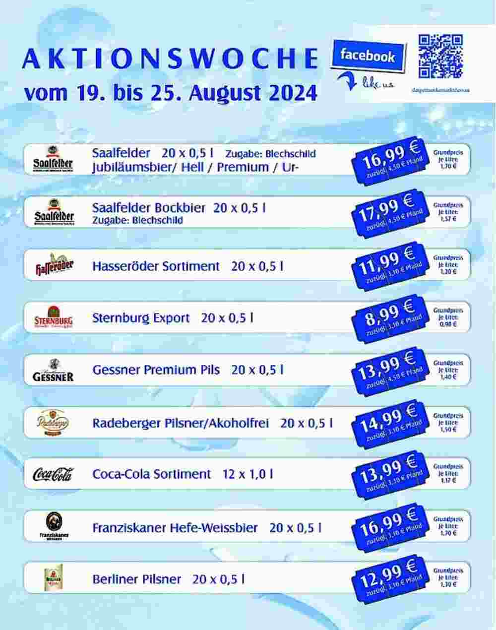 Saga Getränke Prospekt (ab 19.08.2024) zum Blättern - Seite 1