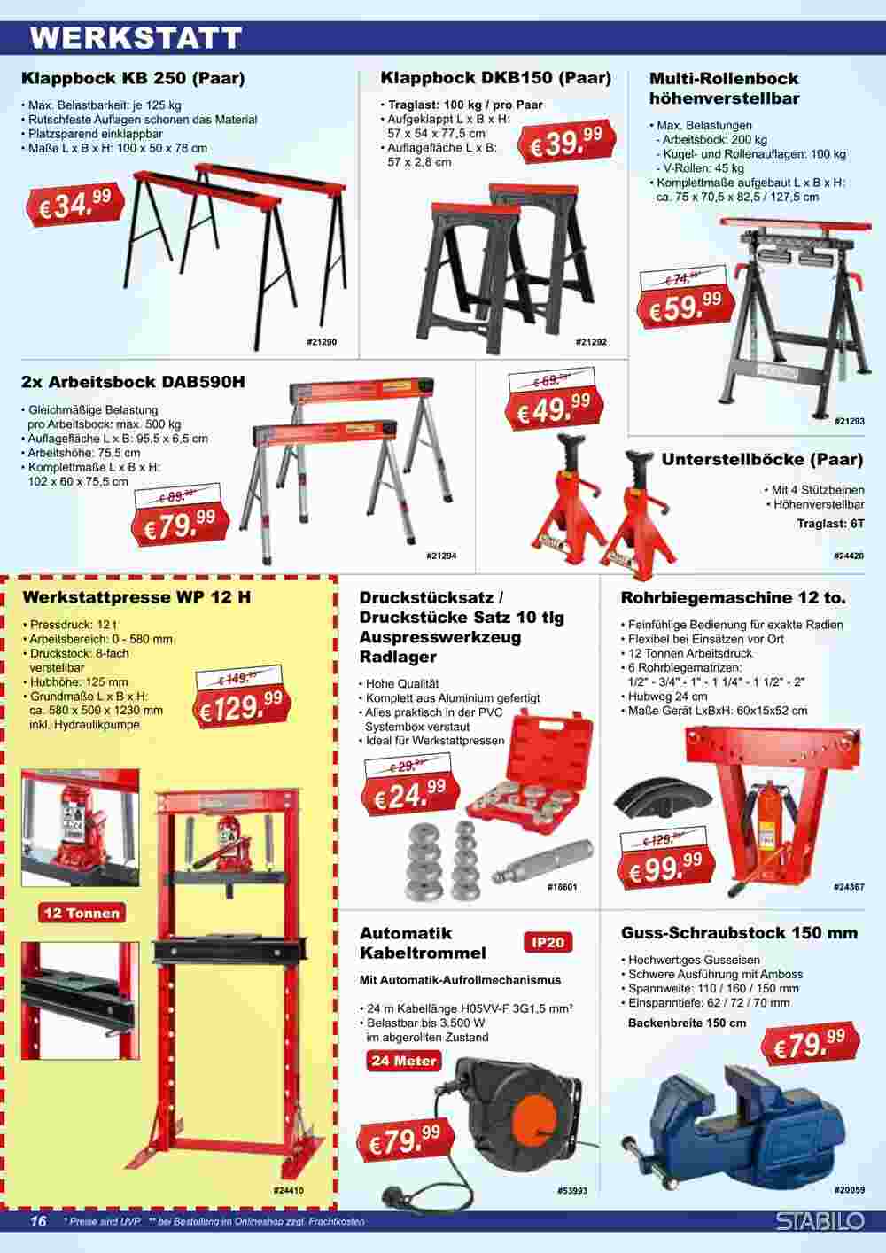 Stabilo Fachmarkt Prospekt (ab 21.08.2024) zum Blättern - Seite 16